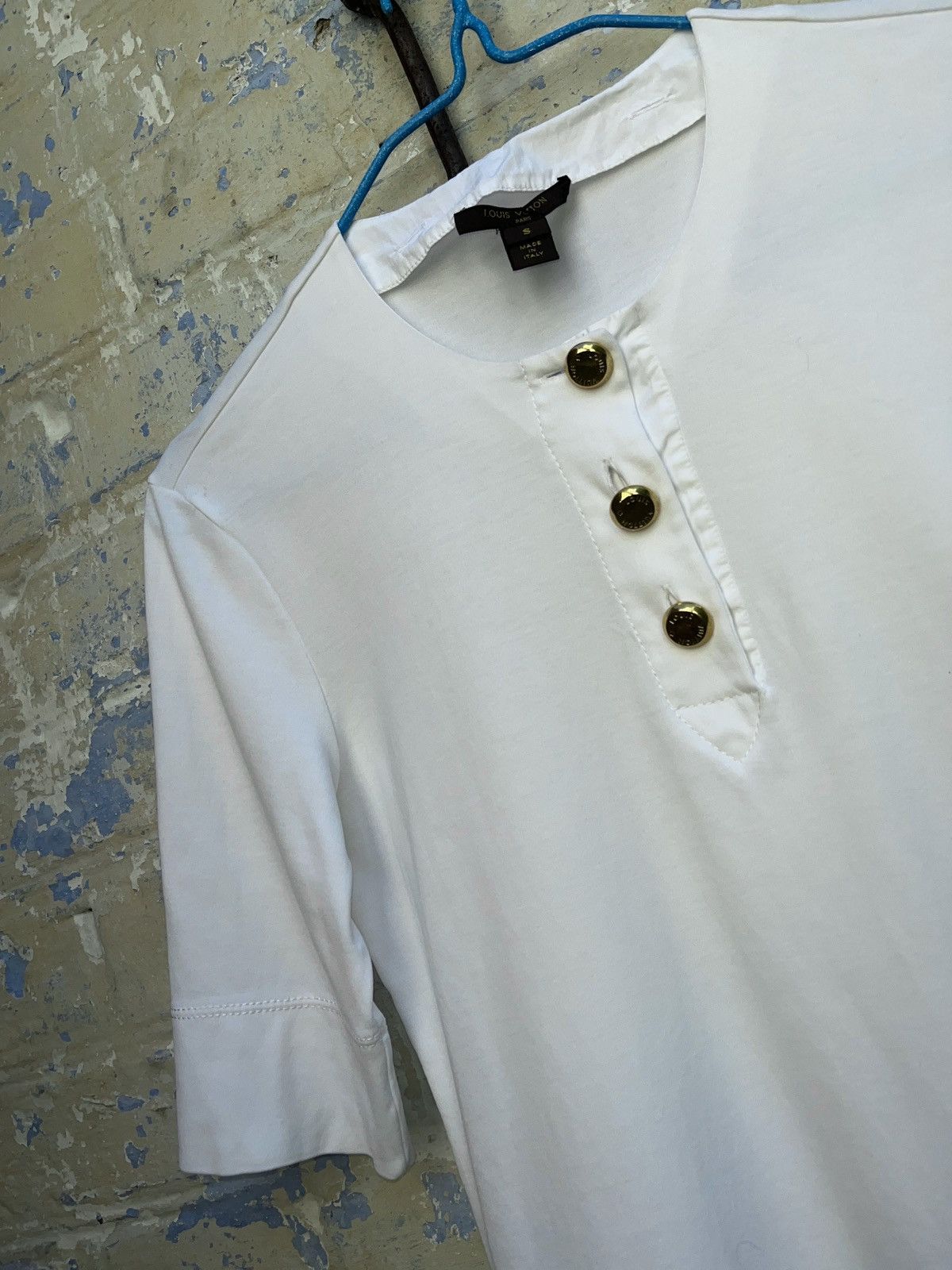 Louis Vuitton Louis Vuitton LV silk long shirt blouse t shirt top Size S / US 4 / IT 40 - 4 Thumbnail