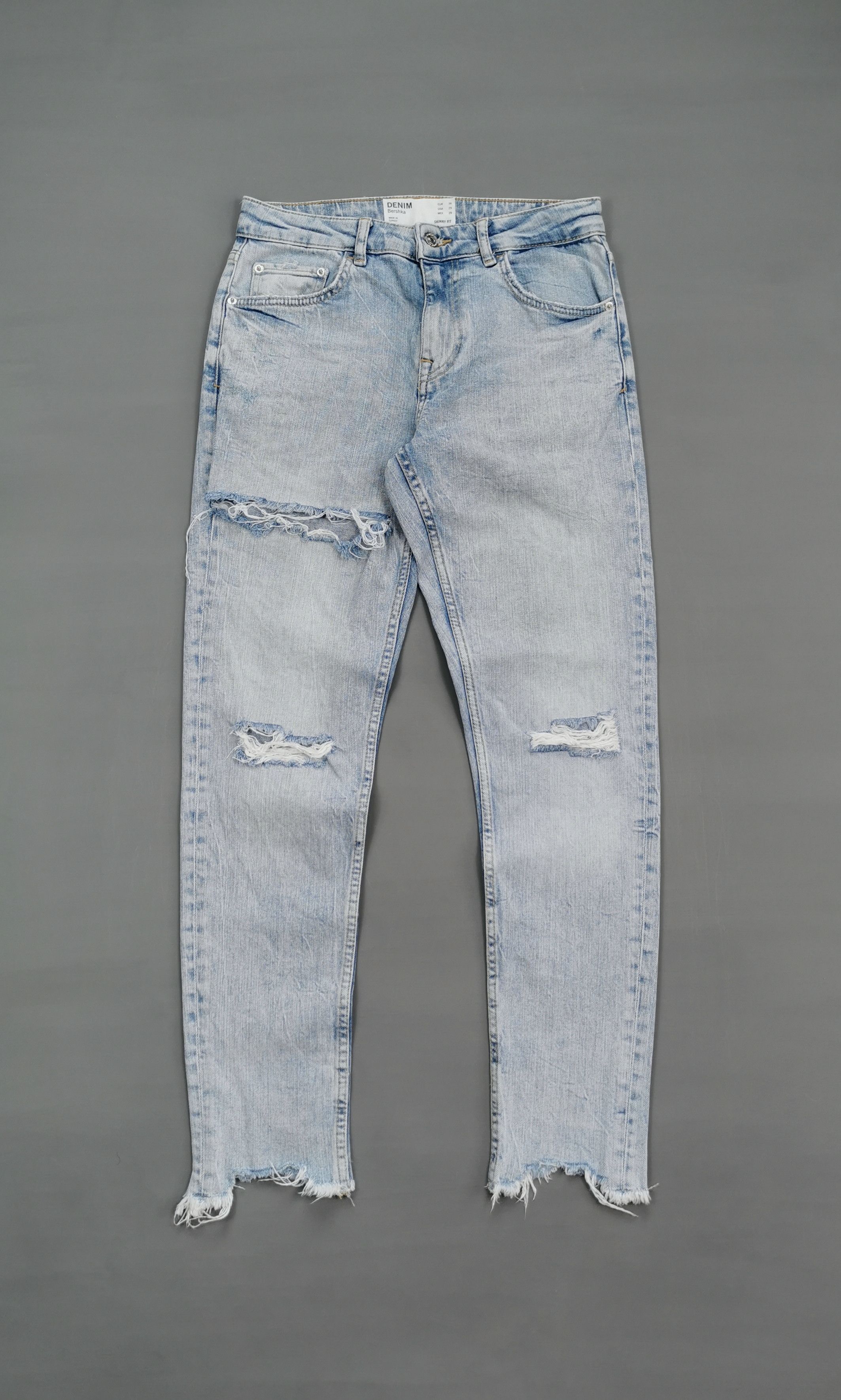 Bershka Bershka Ripped Skinny Fit Stretchable Jeans Size US 29 - 2 Thumbnail