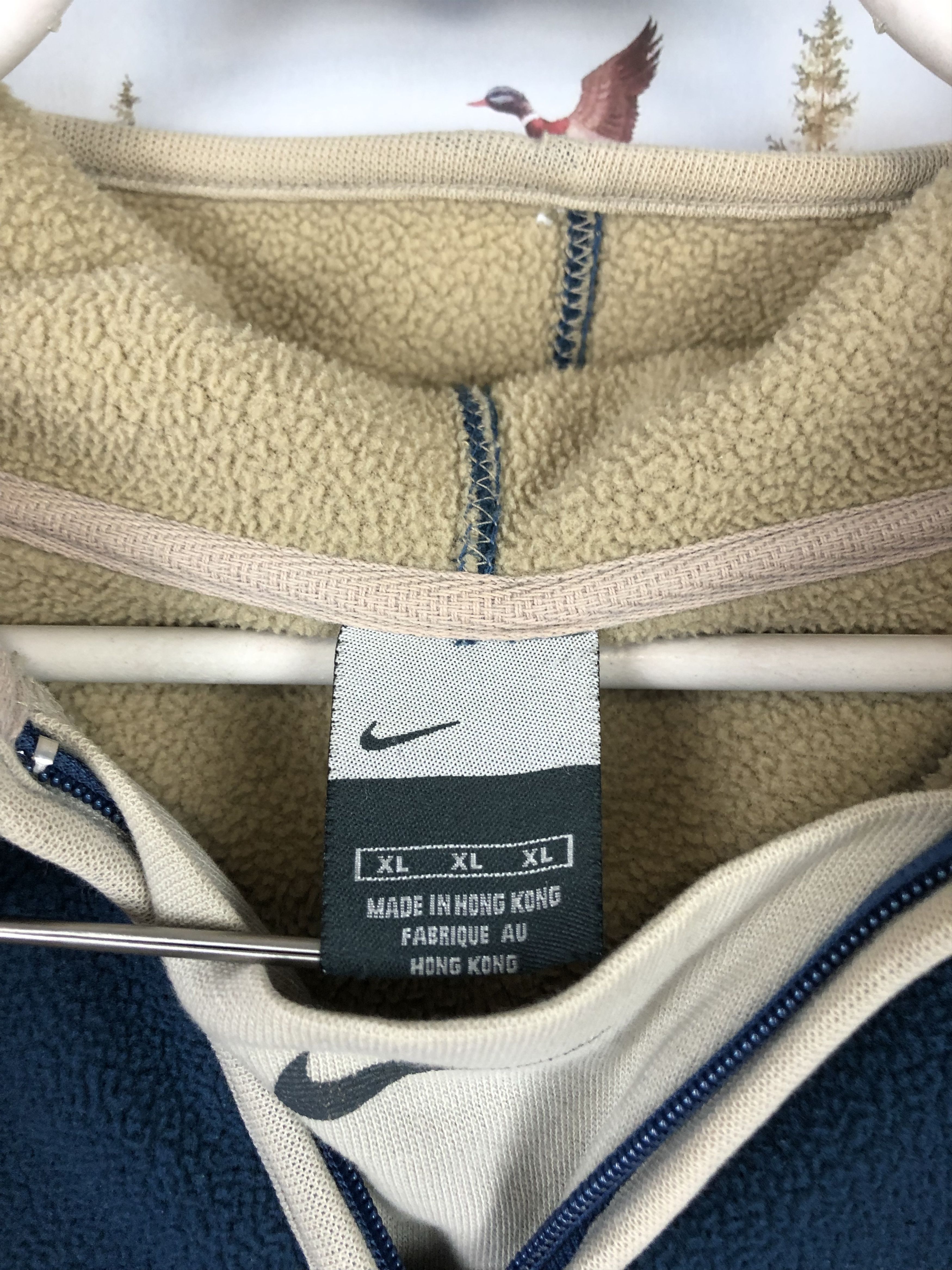 Vintage Vintage Nike Fleece Hoodie Sweatshirt Rare Swoosh Hype Size US XL / EU 56 / 4 - 5 Thumbnail