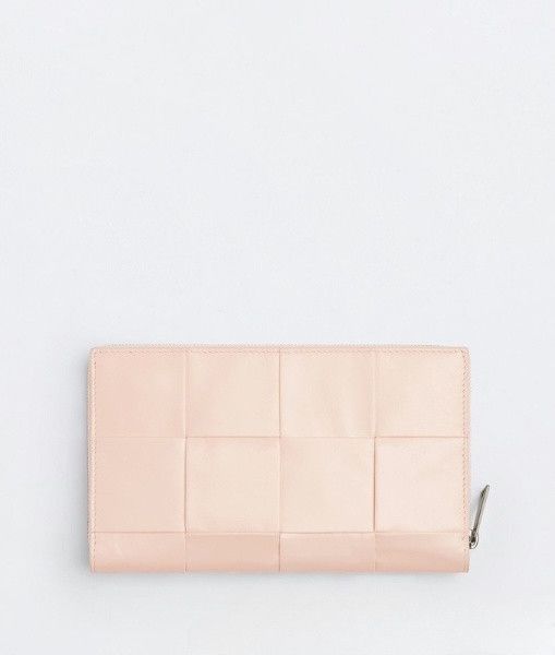 Bottega Veneta o1n1vont1124 Size: OS / Zip Around Wallet in Light Pink Size ONE SIZE - 3 Thumbnail