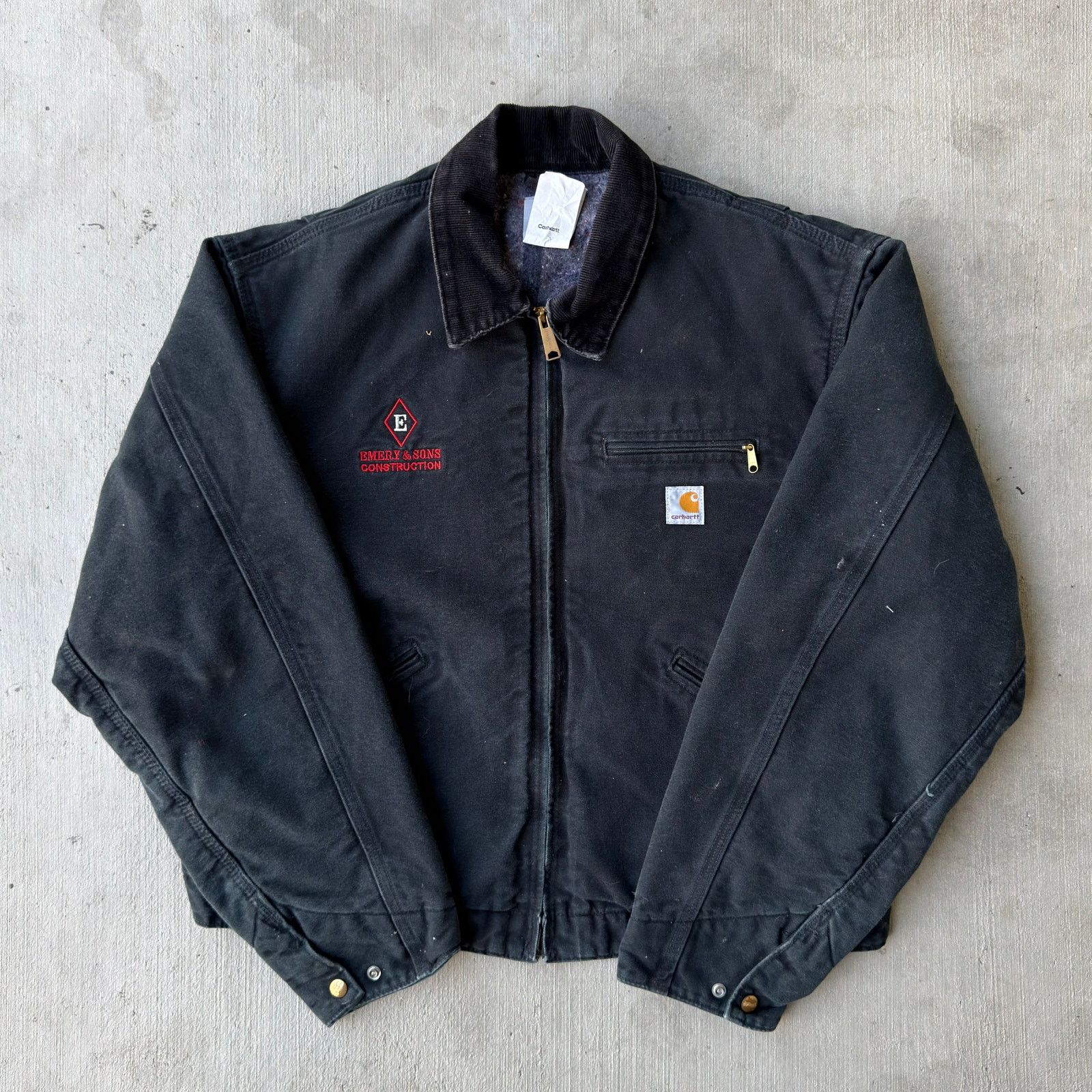 Carhartt × Vintage 90s Carhartt JB105 black detroit jacket sz XL