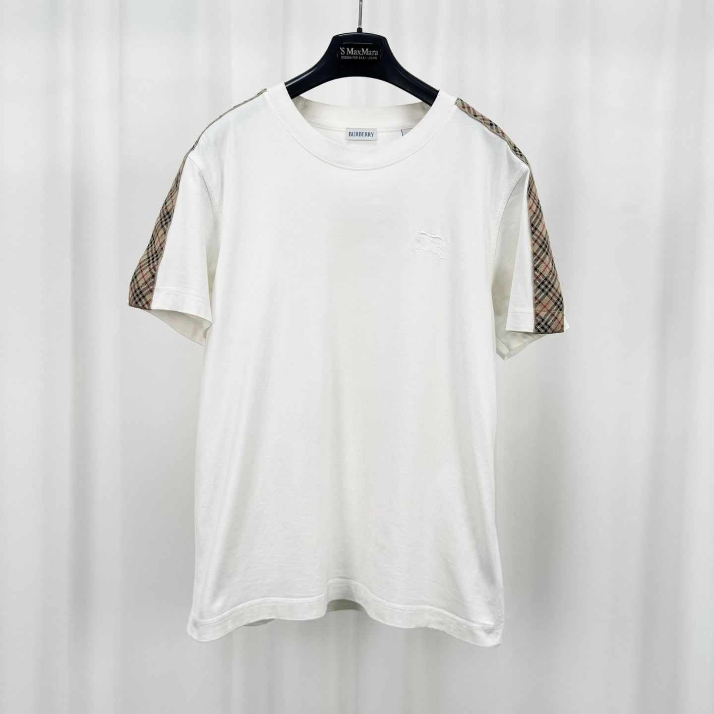 Burberry Burberry 25SS Embroidered Knight Check Tee Size US M / EU 48-50 / 2 - 1 Thumbnail