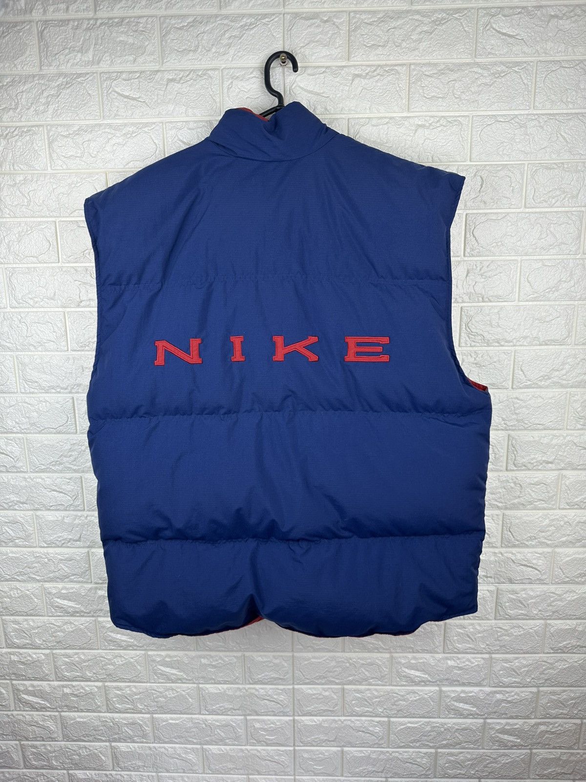 Nike Vintage 00s Nike Down Vest Big Logo Jacket Size US XXL / EU 58 / 5 - 1 Thumbnail