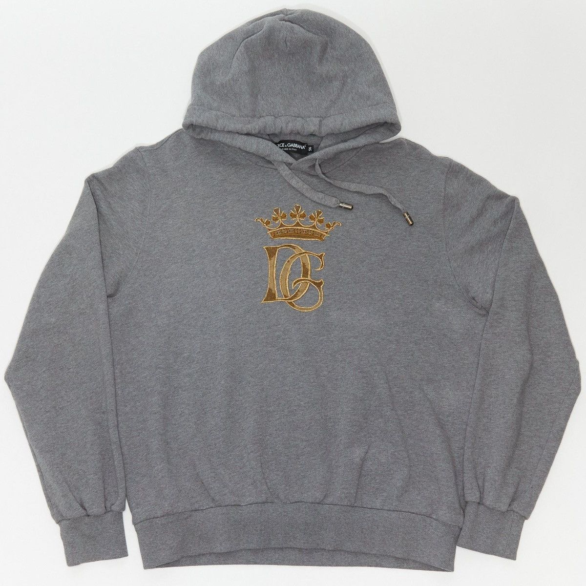 Dolce & Gabbana DOLCE & GABBANA CREST LOGO GREY HOODIE Size US XXL / EU 58 / 5 - 1 Thumbnail