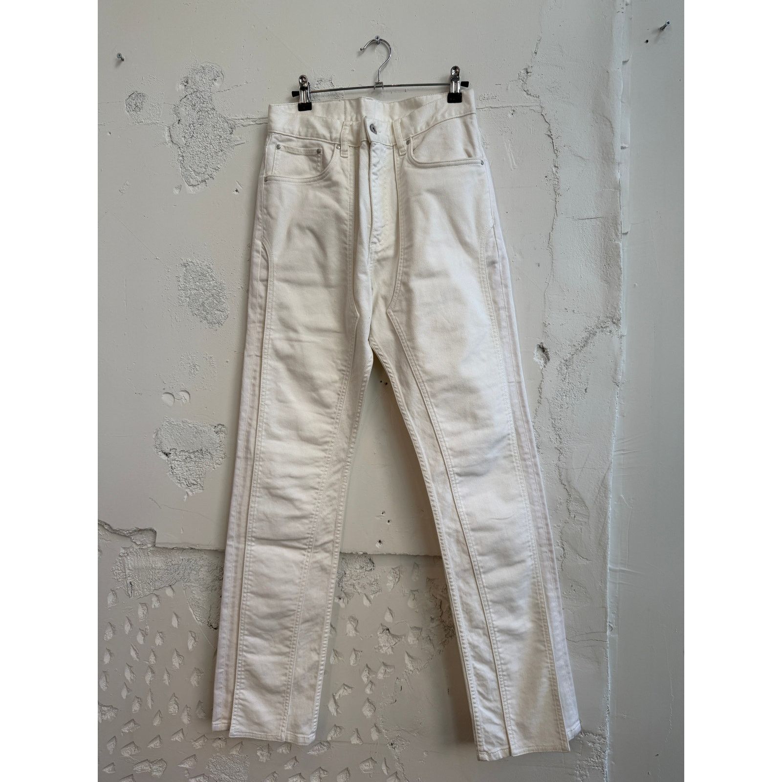 Y/Project Y/Project Front Panel White Jeans Size 25" / US 0 / IT 36 - 1 Thumbnail