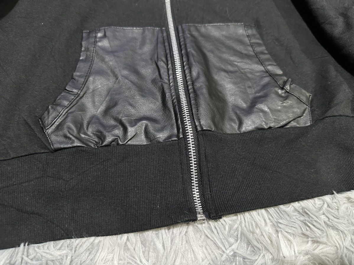 Japanese Brand 🔥Sick Y2K Shiny Ripple Studded Leather Hoodie Size US L / EU 52-54 / 3 - 4 Thumbnail