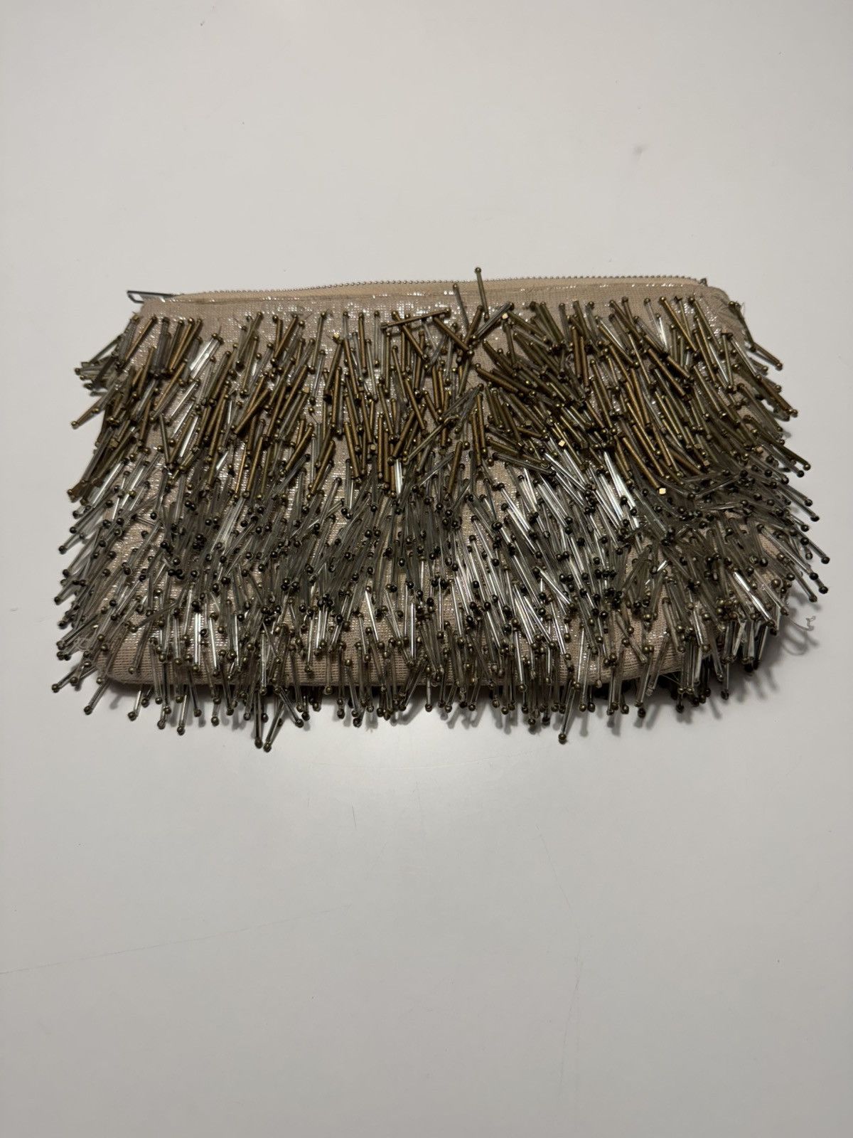 Other Miss Albright Beaded Fringe Clutch | Metallic Evening Bag Size ONE SIZE - 2 Thumbnail