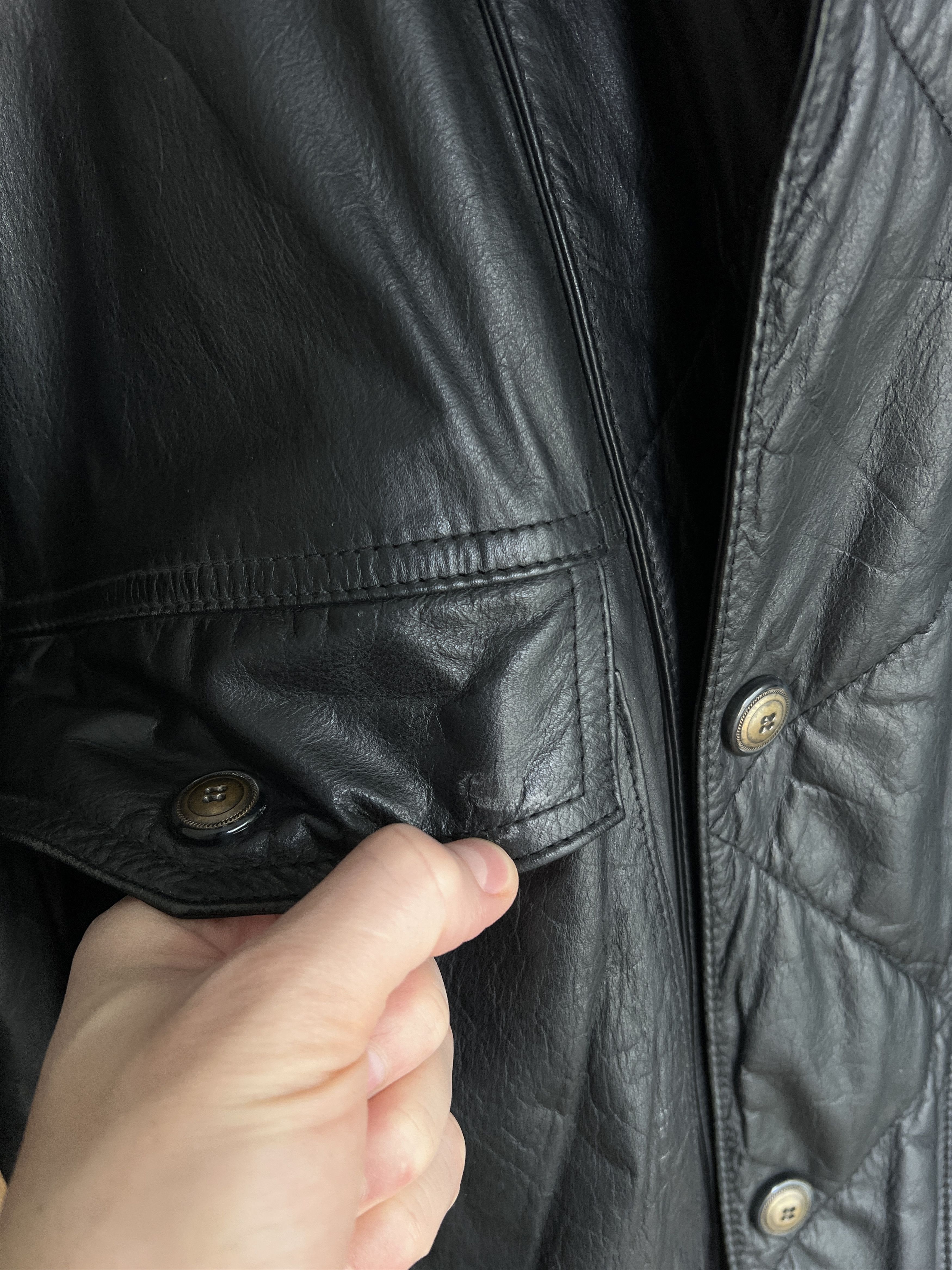 Hysteric Glamour Rick Owens Type Leather Jacket Yohji Yamamoto LGB Style Size US L / EU 52-54 / 3 - 18 Thumbnail