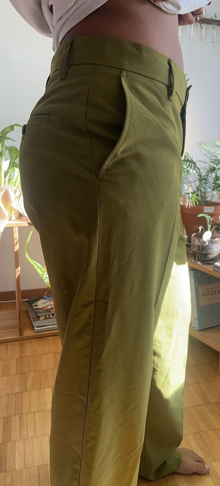 Weekday Green Blazer Pants Size 27" / US 4 / IT 40 - 2 Thumbnail