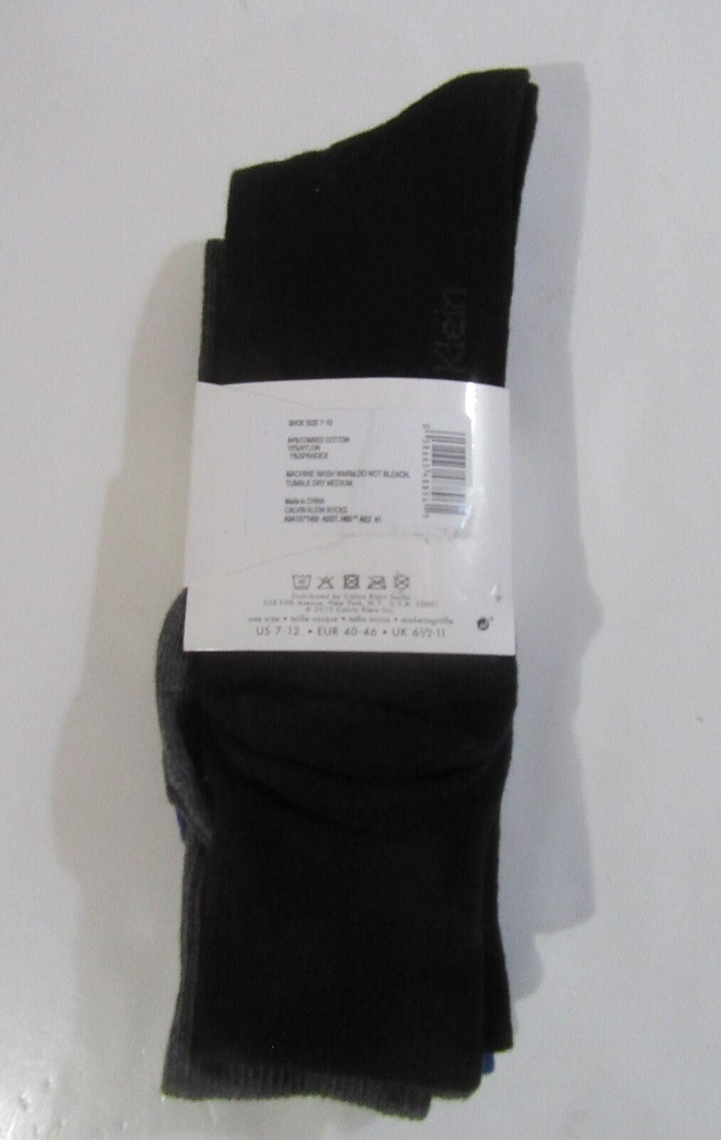 Calvin Klein Calvin Klein Mens Trouser Dress Socks Solid 3 pack Size ONE SIZE - 2 Thumbnail