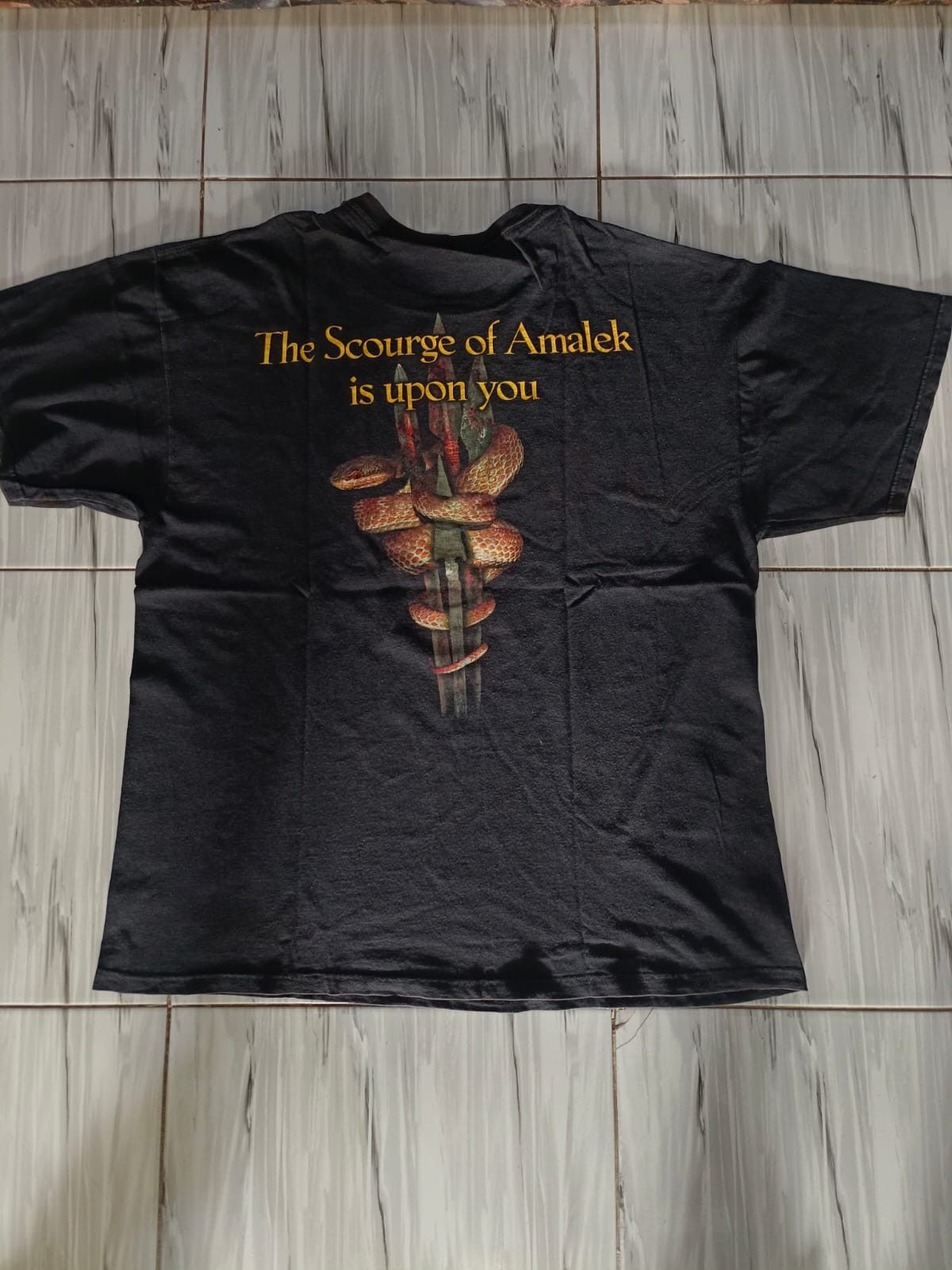 Band Tees Vintage Nile Black seeds of vengeance death metal shirt Size US XL / EU 56 / 4 - 2 Thumbnail