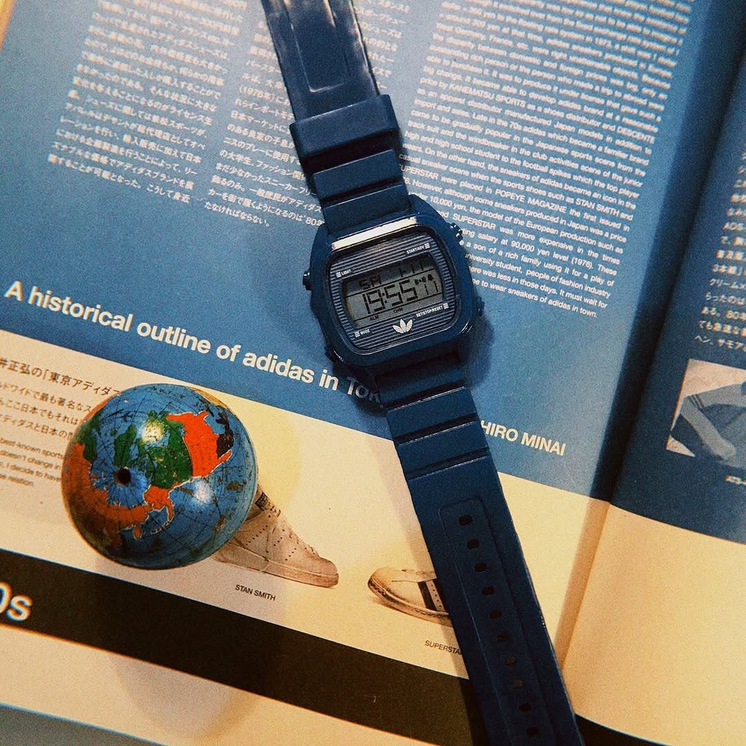 Adidas × Vintage Adidas Trefoil Watch Originals blue Og Watch water resist ag Size ONE SIZE - 16 Thumbnail