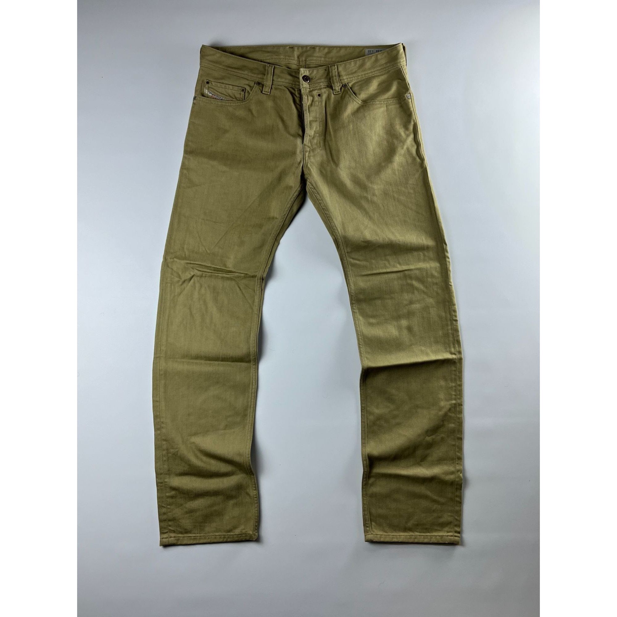 Diesel × Vintage Diesel Mens Semado Beige Cotton Straight Fit Jeans Size US 34 / EU 50 - 1 Thumbnail