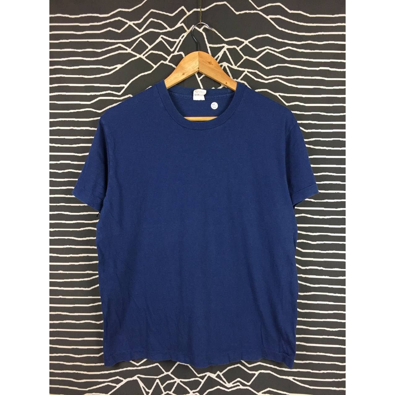 Hanes × Vintage Vtg 70s 80s Hanes Plain Blank Single Stitch Essential Tee Size US M / EU 48-50 / 2 - 1 Thumbnail