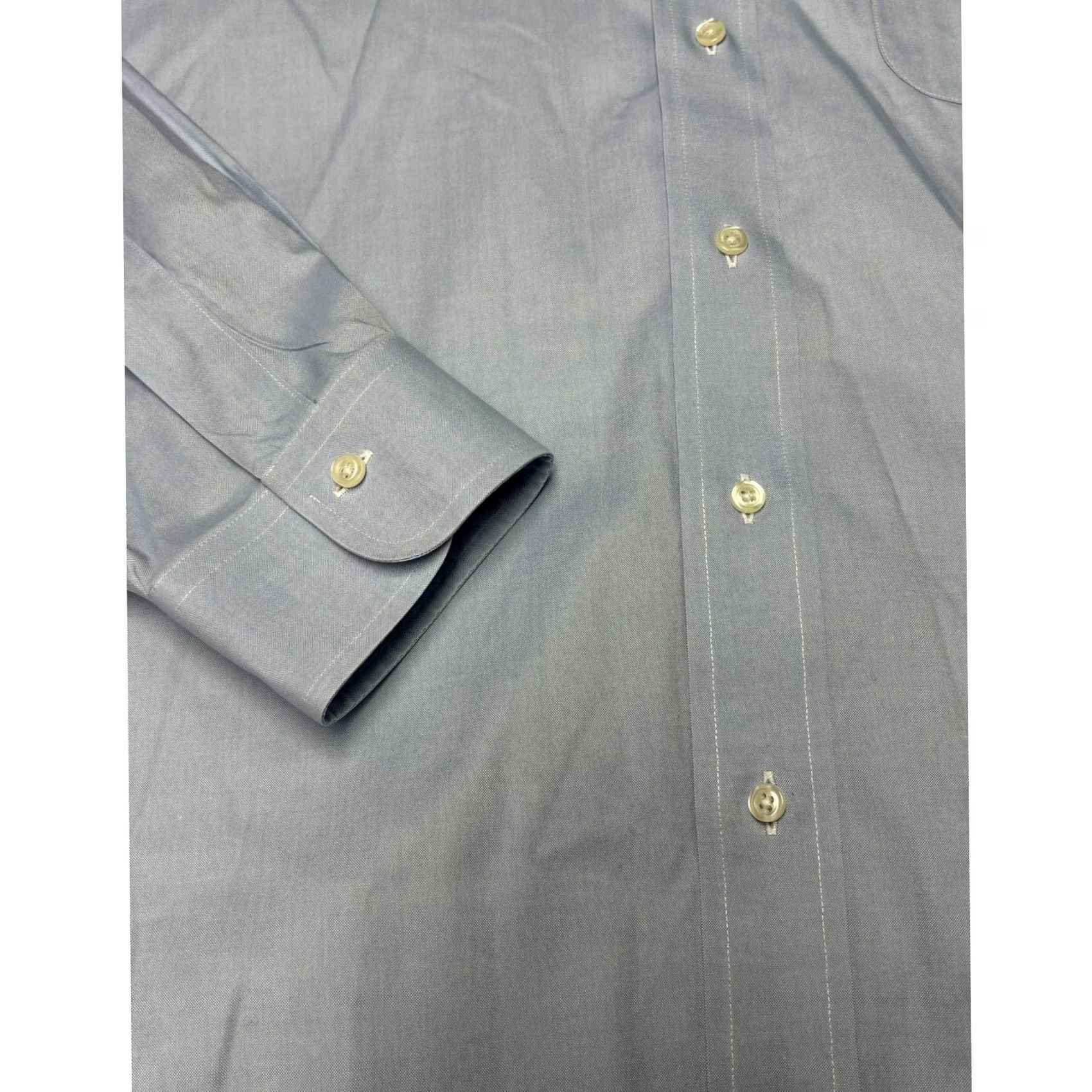 Brooks Brothers Brooks Brothers Madison Fit Shirt Blue Non-Iron Stretch Supima Cotton Dress Shirt Long Sleeve Button-Down Collar Pockets Classic Fit Mens 18 Size US XXL / EU 58 / 5 - 3 Thumbnail