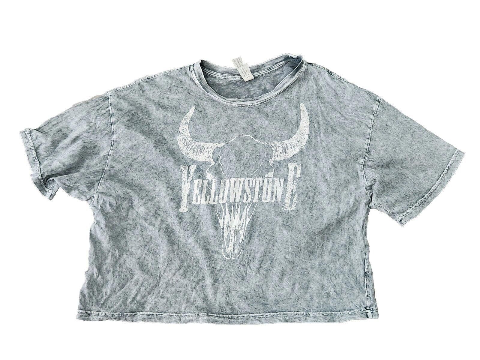 Designer Protrend Crip Top Yellowstone Shirt Grey Heathered medium Size M / US 6-8 / IT 42-44 - 1 Thumbnail