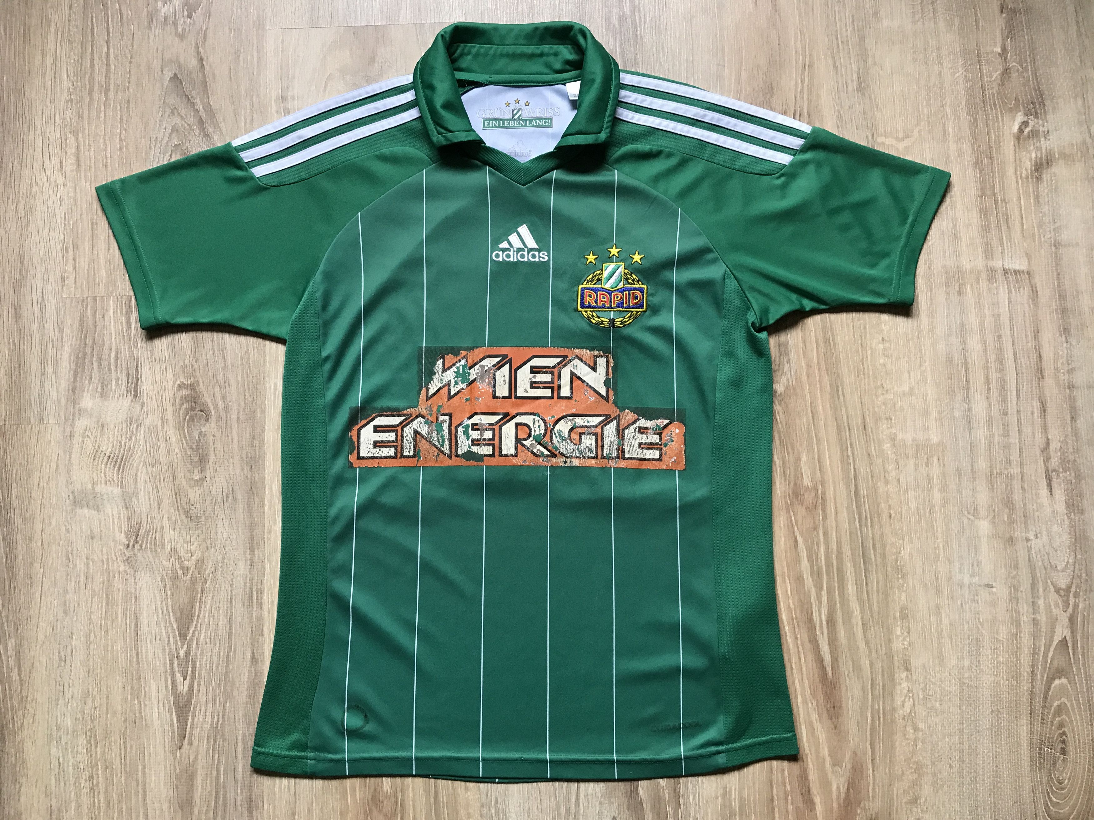 Adidas Vintage Adidas Rapid Vienna Home Kids Shirt #11 Hofmann Size US XXS / EU 40 - 2 Thumbnail