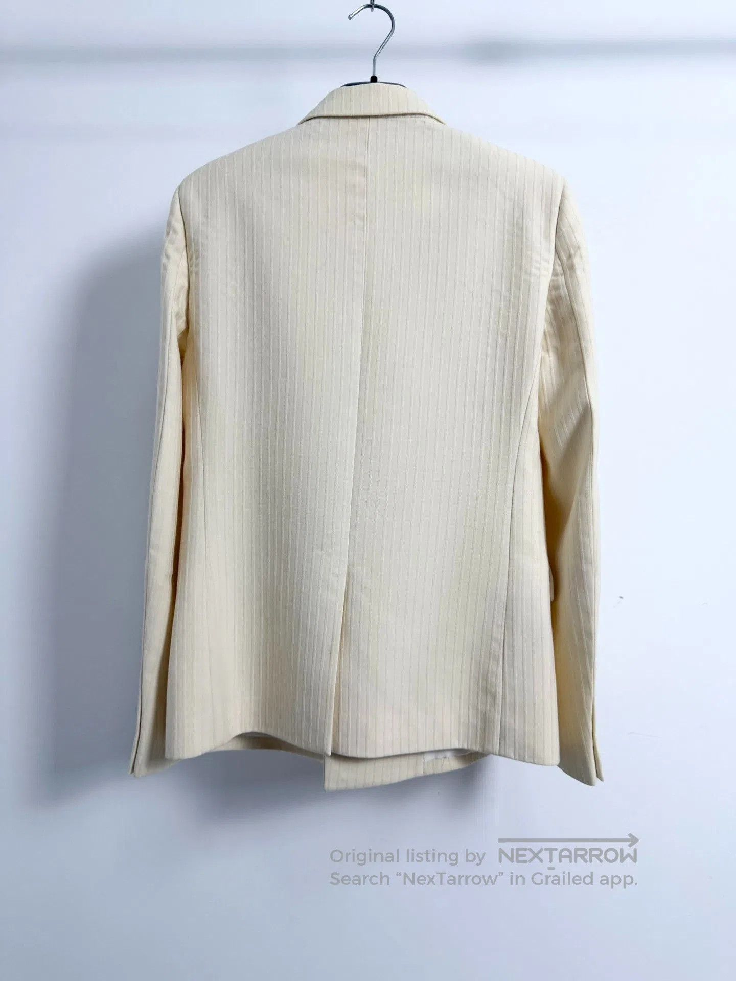 Saint Laurent Paris Saint Laurent Beige Pinstripe Suit. Size US M / EU 48-50 / 2 - 2 Thumbnail