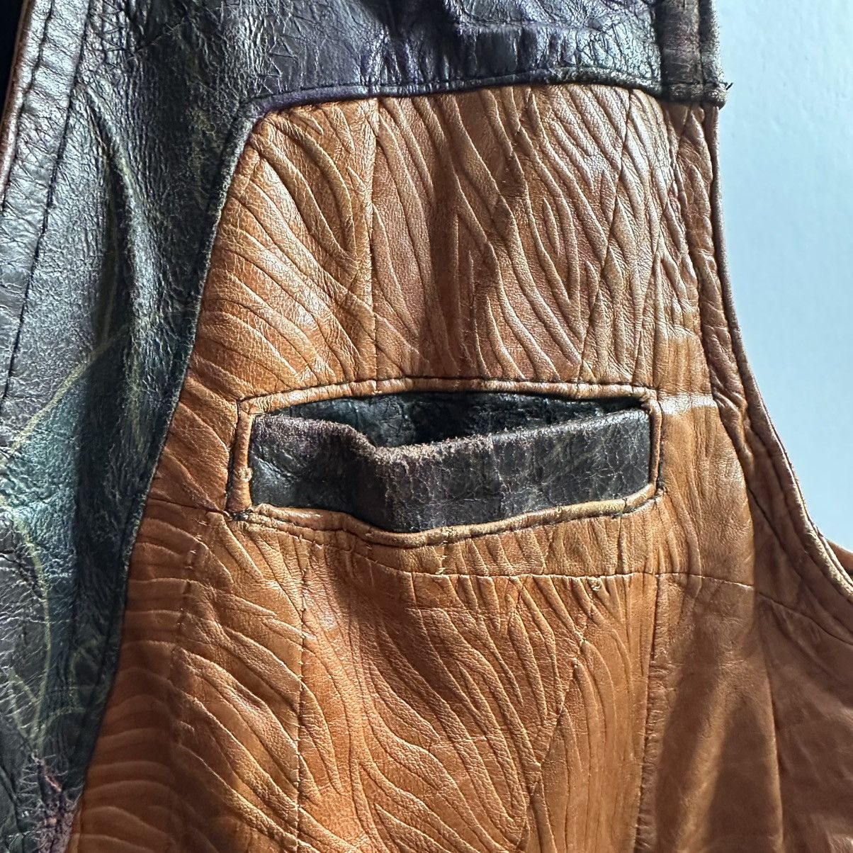 Vintage Vintage 80s Leather Vests Jacket Size US M / EU 48-50 / 2 - 2 Thumbnail