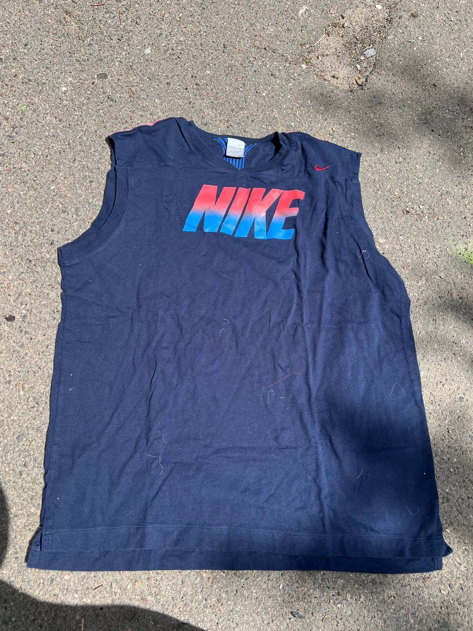 Nike × Vintage Vintage Y2K Nike 72 90s Big Logo Swoosh Tank Tops Size US XL / EU 56 / 4 - 1 Thumbnail