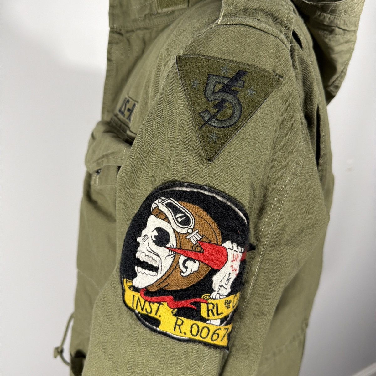 Polo Ralph Lauren Polo Ralph Lauren Military M65 Skull Skeleton Patch Jacket Size US M / EU 48-50 / 2 - 9 Thumbnail
