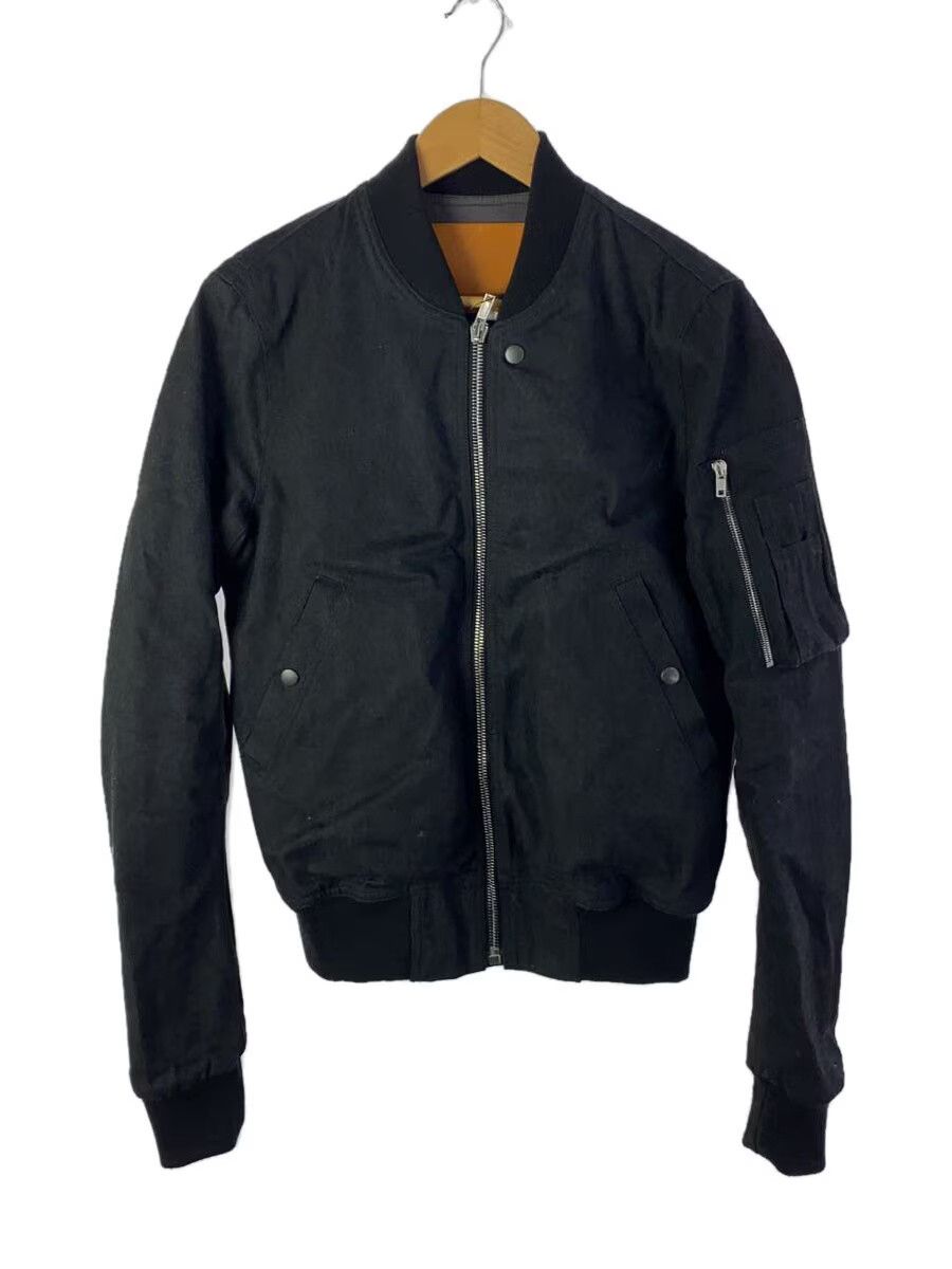 Rick Owens Drkshdw Rick Owens DRKSHDW Flight Bomber Plain Cotton Blouson Black Size US S / EU 44-46 / 1 - 1 Thumbnail