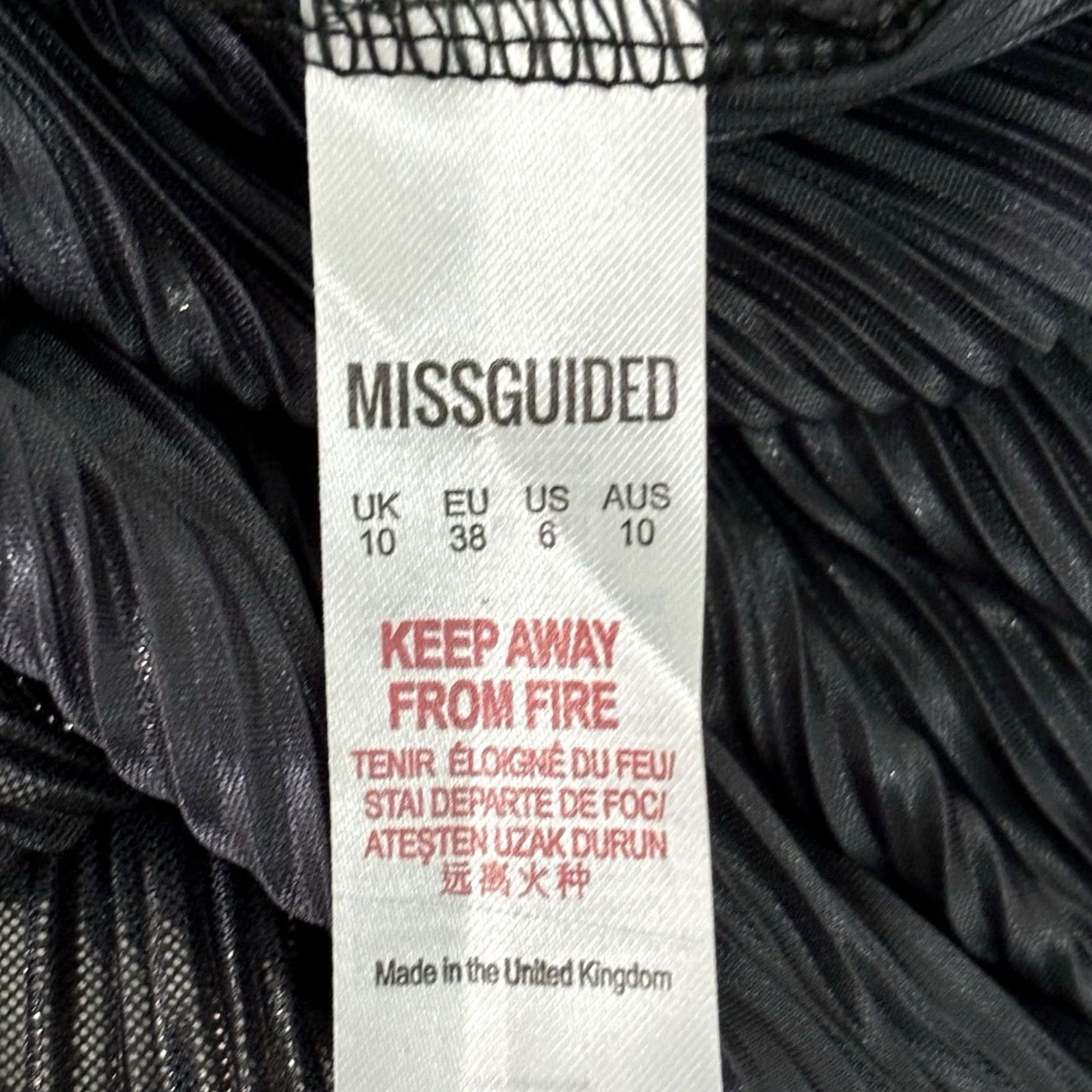 Missguided Missguided Playsuit Womens Petite Wrap Front Lurex Metallic Size UK 10 New With Tags Size 32" / US 10 / IT 46 - 7 Thumbnail
