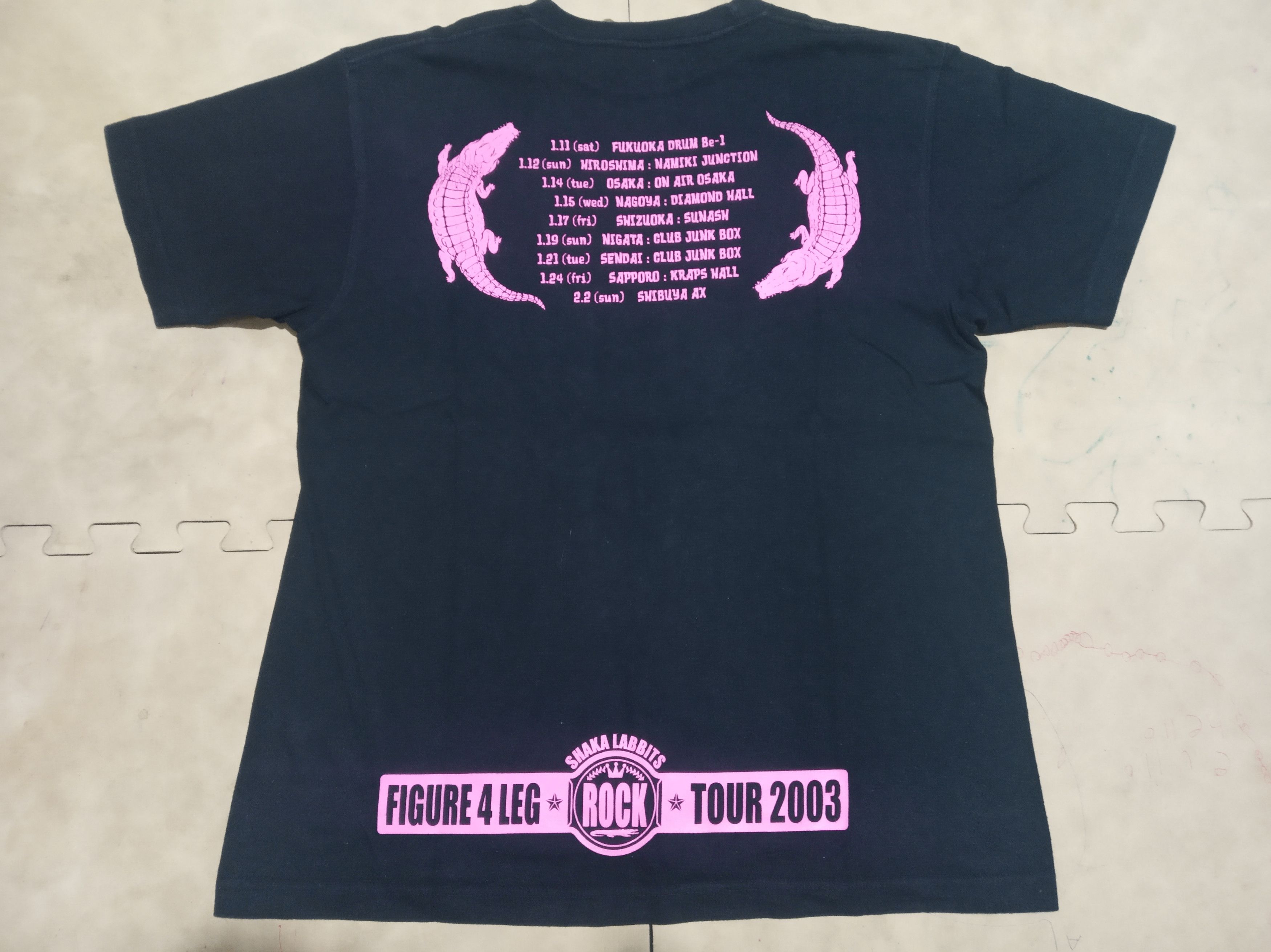 Band Tees Shaka Labbits "Head-Scissors" Figure 4 Leg Tour 2003 Size US M / EU 48-50 / 2 - 4 Thumbnail