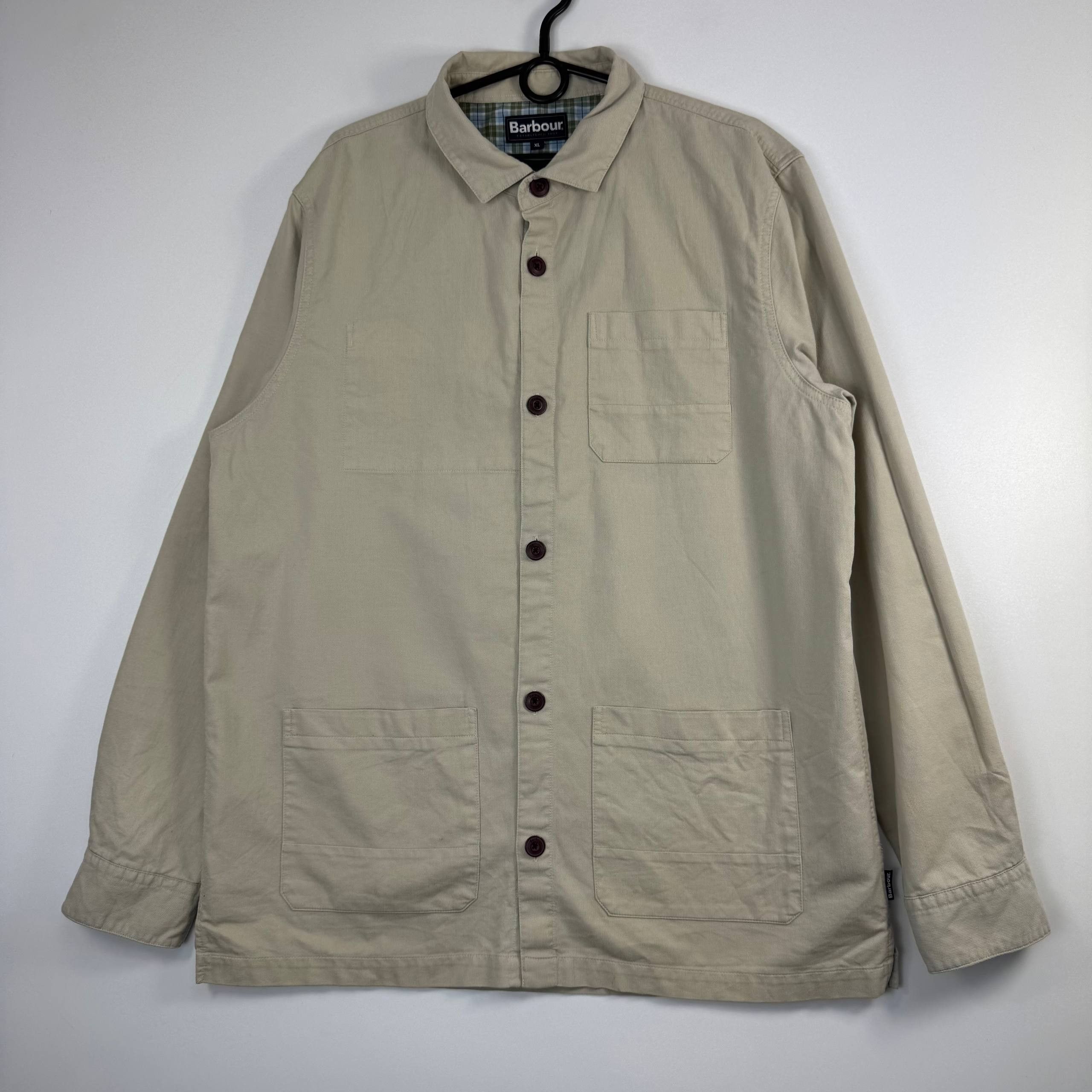 Barbour Barbour Chore Jacket Beige Cotton Workwear Coat Size XL Size US XL / EU 56 / 4 - 1 Thumbnail