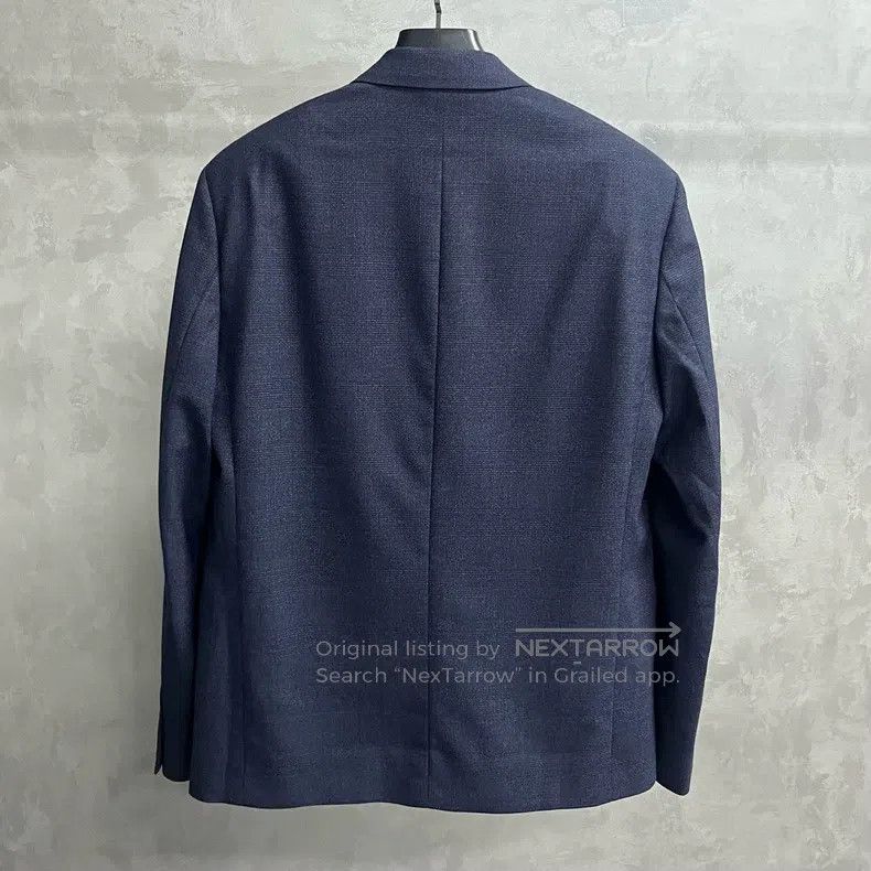 Balenciaga Balenciaga Dark Blue Solid Wool Blazer Jacket Size XS / US 0-2 / IT 36-38 - 2 Thumbnail