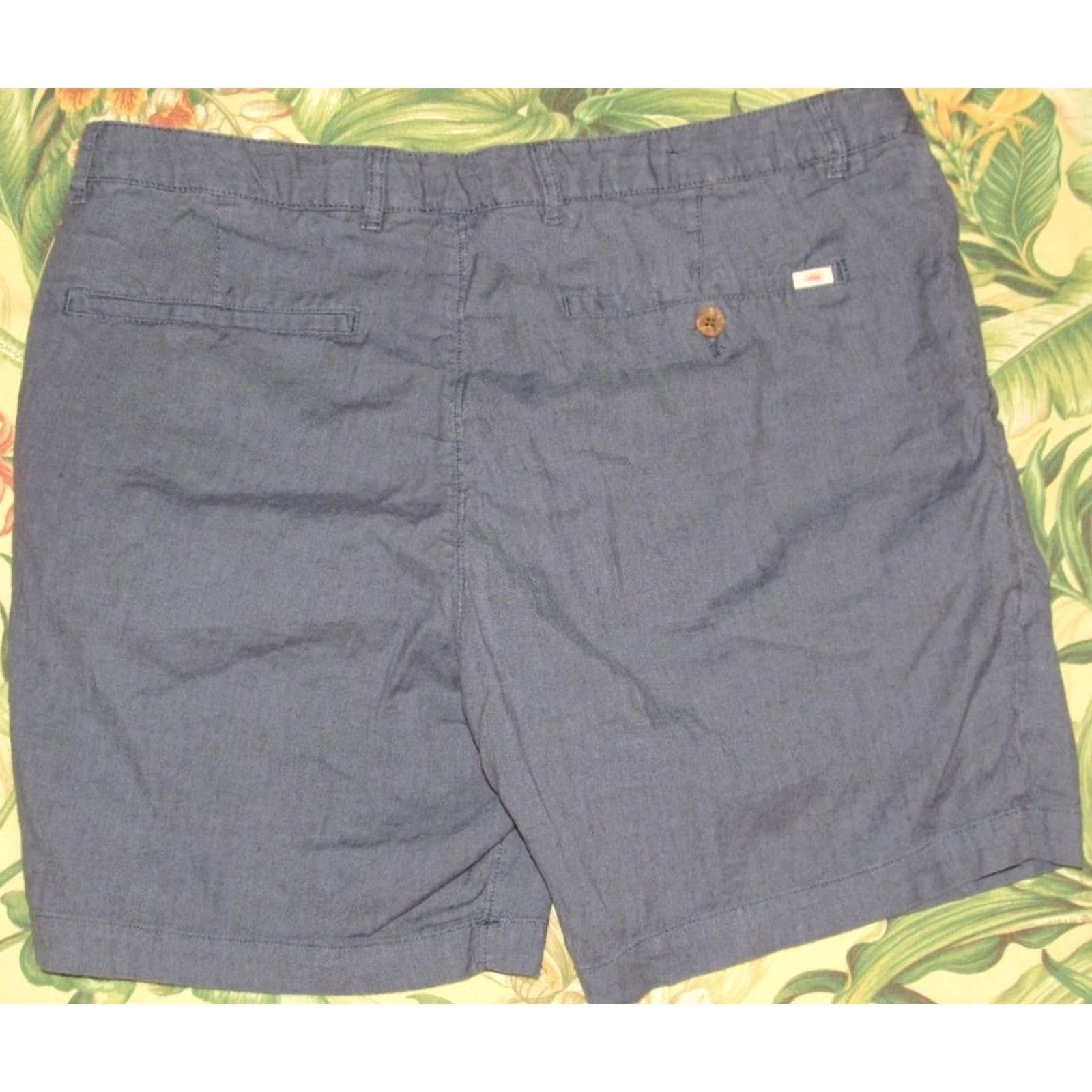 Faherty FAHERTY Blue Linen Blend 7.5" Tradewinds Chino Shorts 35 Size US 35 - 3 Thumbnail