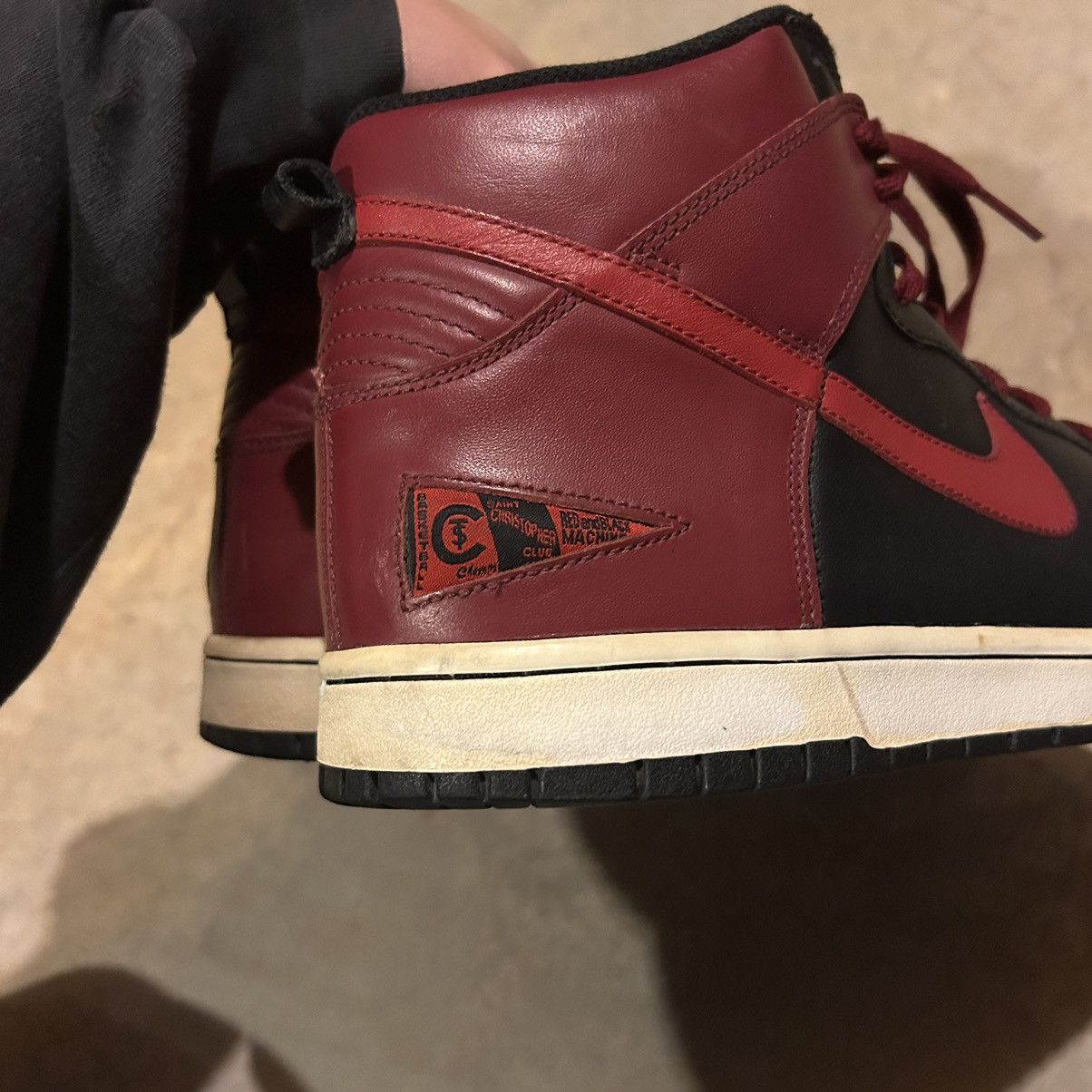 Nike × Vintage Vintage Nike Dunk High Black Fives BFive 2006 US 11.5 Size US 11.5 / EU 44-45 - 6 Thumbnail