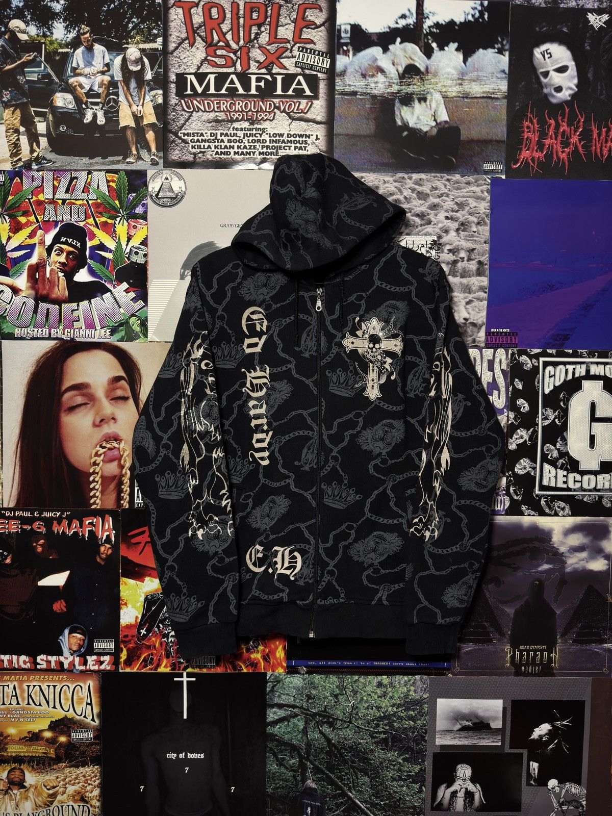 Ed Hardy Ed Hardy Vintage ZIp Hoodie Size US S / EU 44-46 / 1 - 3 Thumbnail