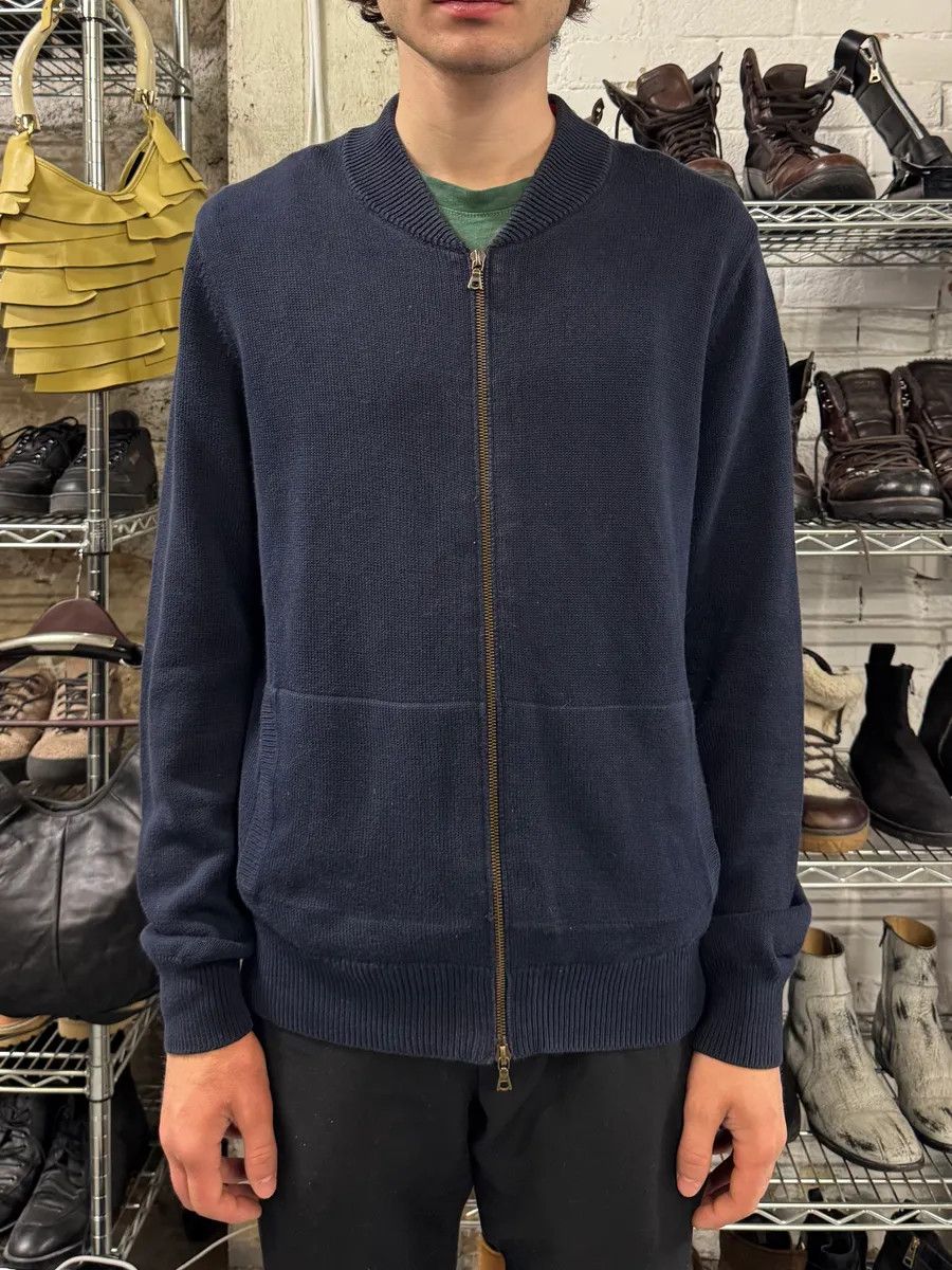 Dries Van Noten Dries Van Noten Navy Cardigan Zip-Up Sweater Size US S / EU 44-46 / 1 - 2 Thumbnail