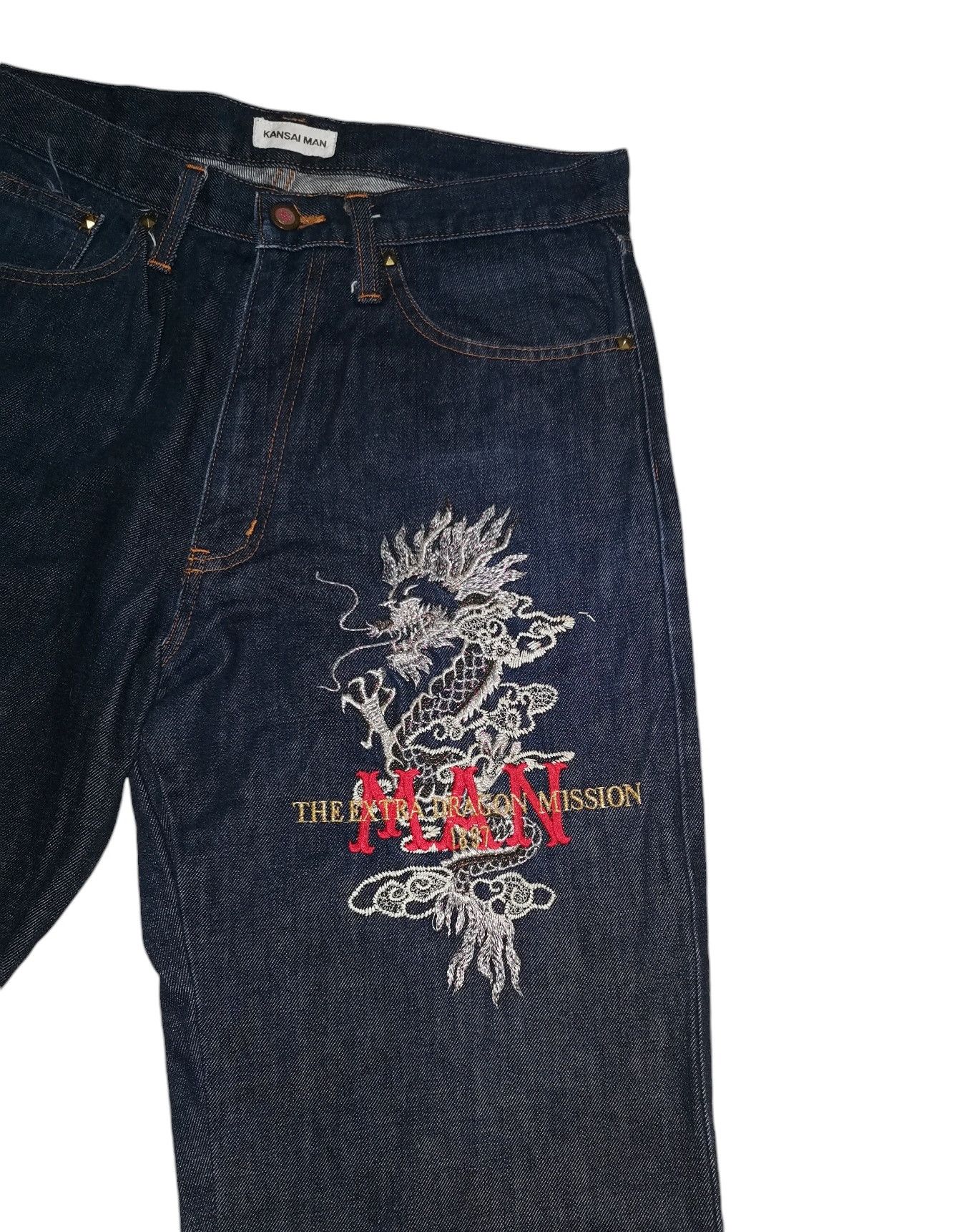 Japanese Brand × Jean × Kansai Yamamoto Kansai Yamamoto Man Japan Dragon Ankle Jeans Size US 31 - 3 Thumbnail