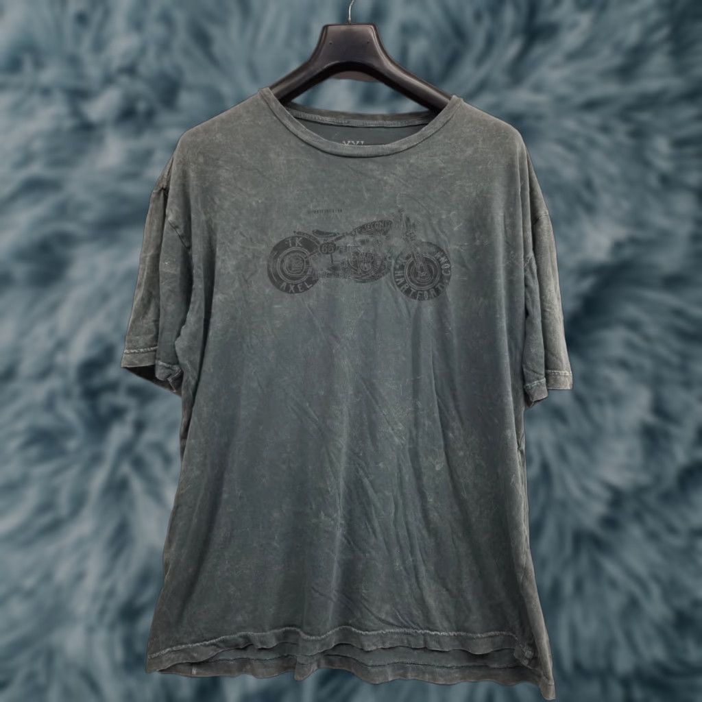 J Brand AXEL BRAND Men Short Sleeve Shirt Motorcycle Racing Solid Gray 2XL Cotton Crew Neck Stretch Everyday All Seasons T-Shirt Regular Mens Size US XXL / EU 58 / 5 - 1 Thumbnail