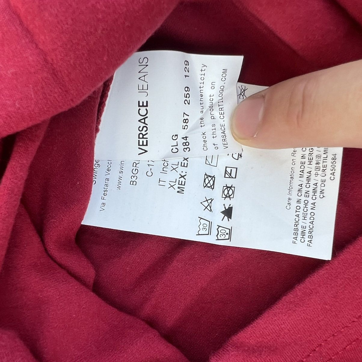 Versace × Versace Jeans Couture Versace Jeans T Shirt Big Print Size US L / EU 52-54 / 3 - 5 Thumbnail