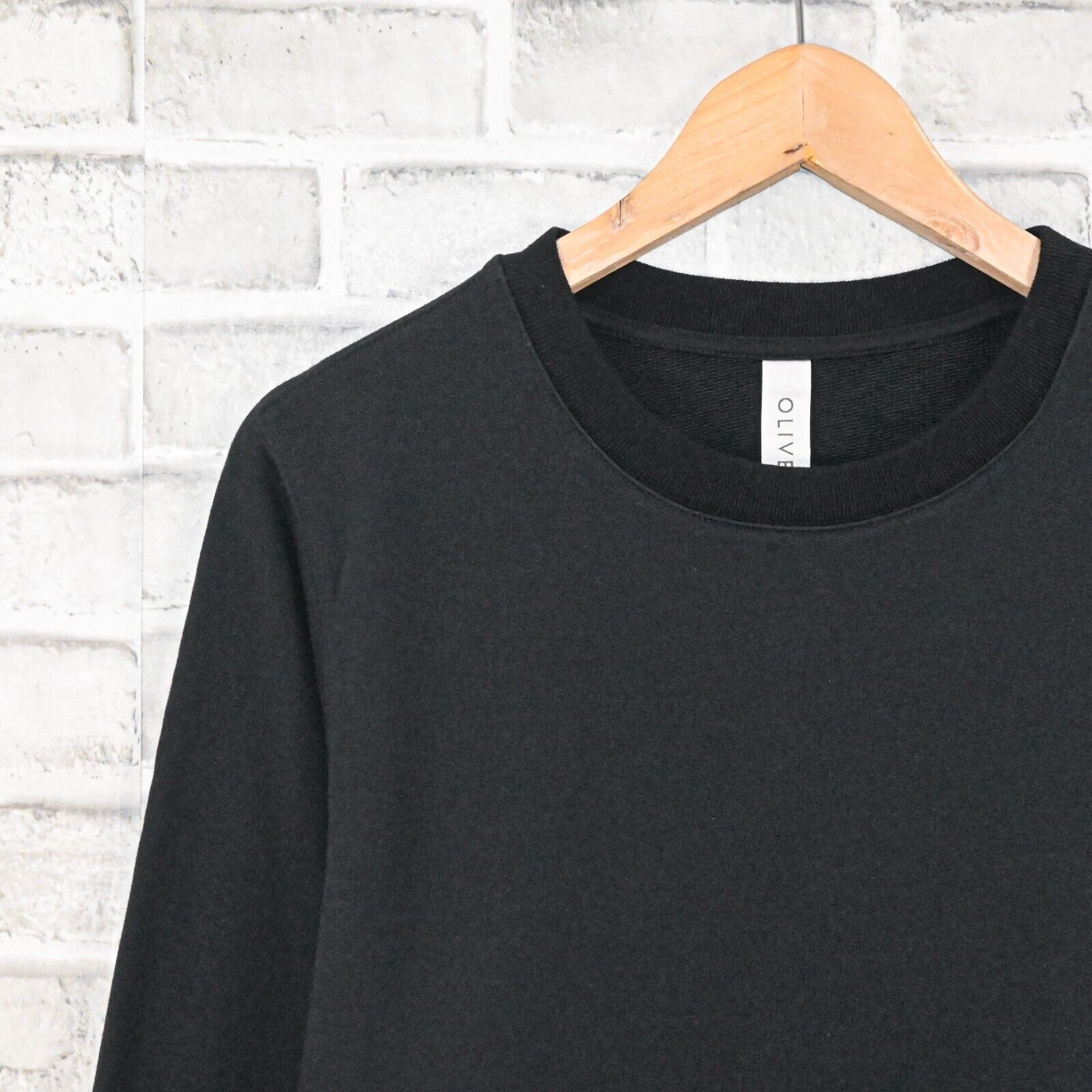 Olivers Apparel Olivers Apparel Men's French Terry Crew Sweatshirt in Black Size US M / EU 48-50 / 2 - 4 Thumbnail
