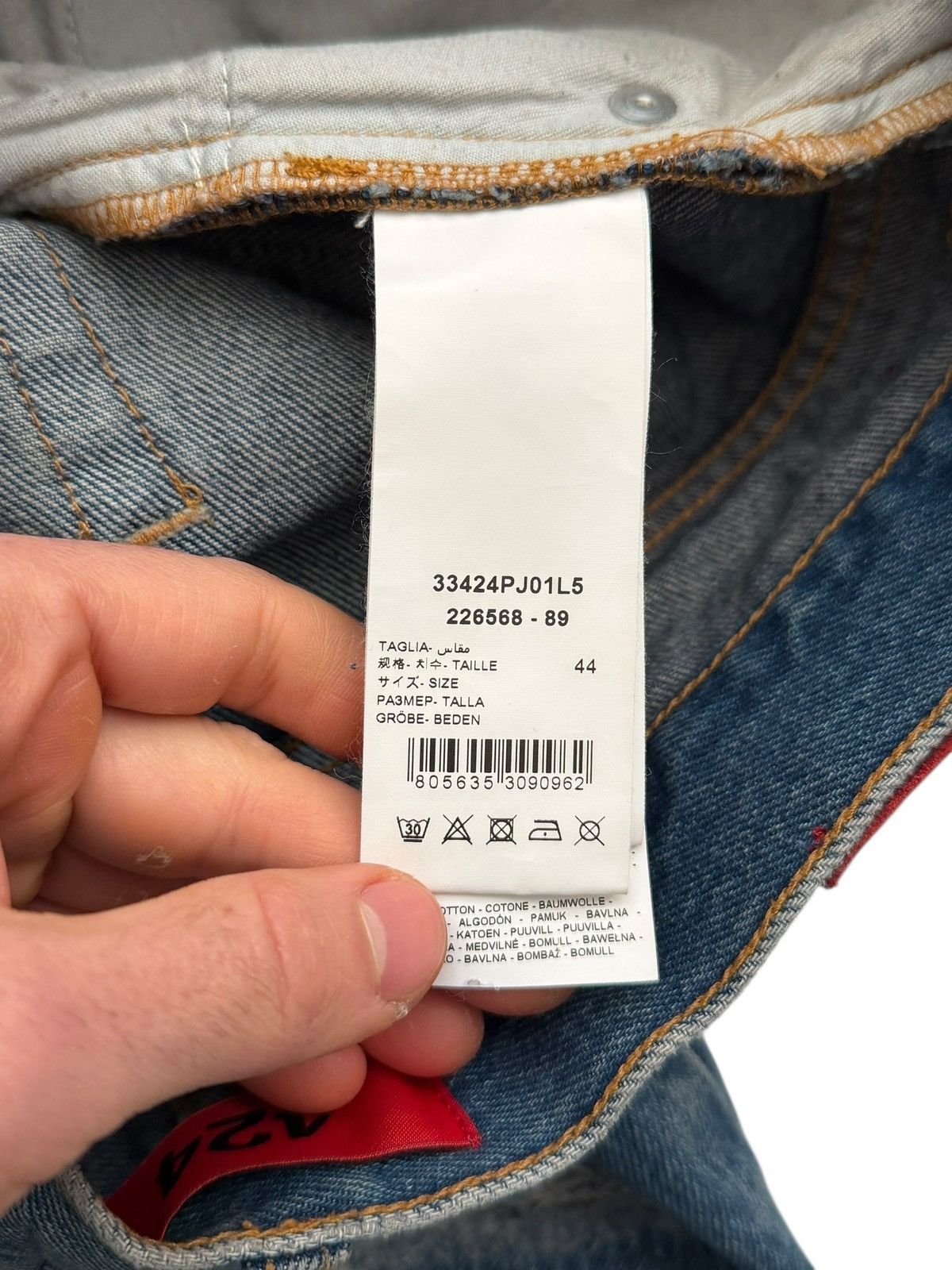 424 2024 Destroyed Distressed Patch Denim Size US 30 / EU 46 - 9 Thumbnail