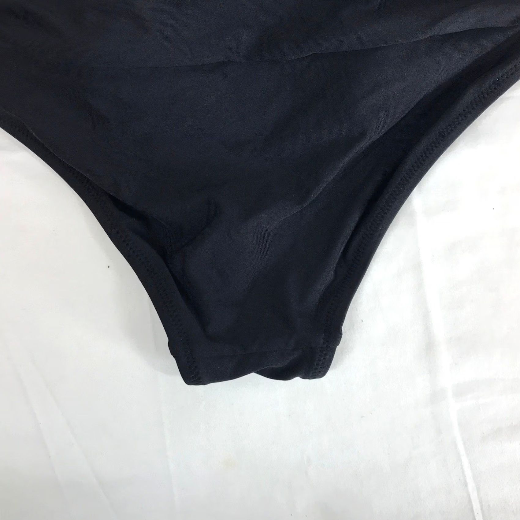 J.Crew J.Crew Bikini Bottom XXS Black Solid Ruched Swimwear Hardware Accents Size 24" / US 00 / IT 34 - 5 Thumbnail