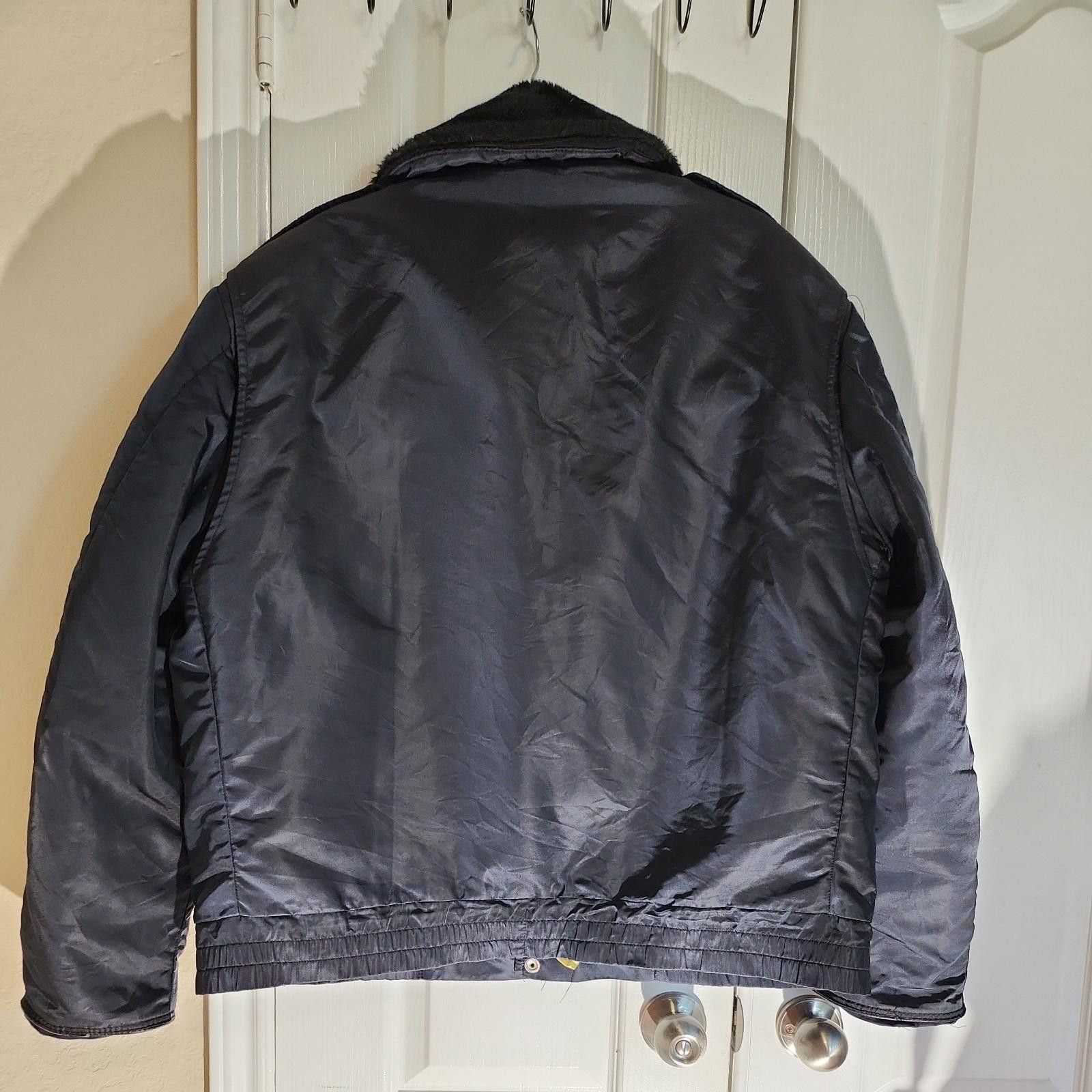 Eddie Bauer Ceiling Zero BLAUER Zip Buttons Fire Jacket Navy Sz 48 L Size US M / EU 48-50 / 2 - 3 Thumbnail
