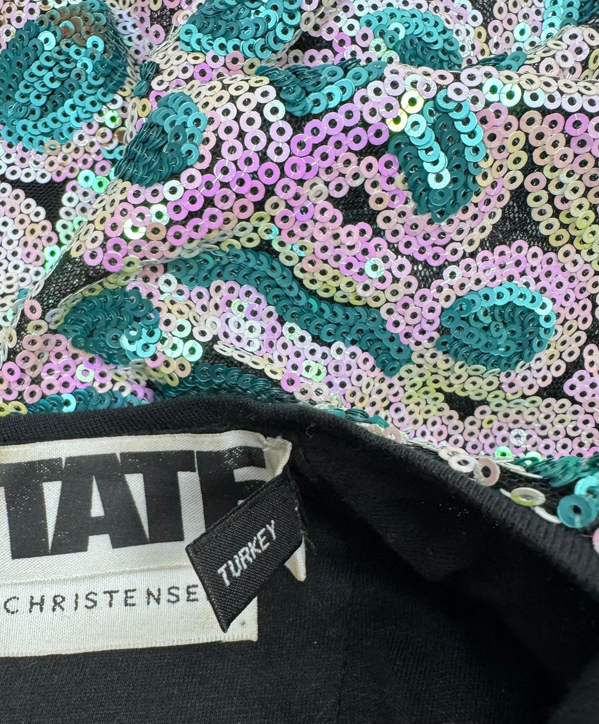ROTATE Rotate Birger Christensen Christina Top Gathered Sequined Size M / US 6-8 / IT 42-44 - 14 Thumbnail