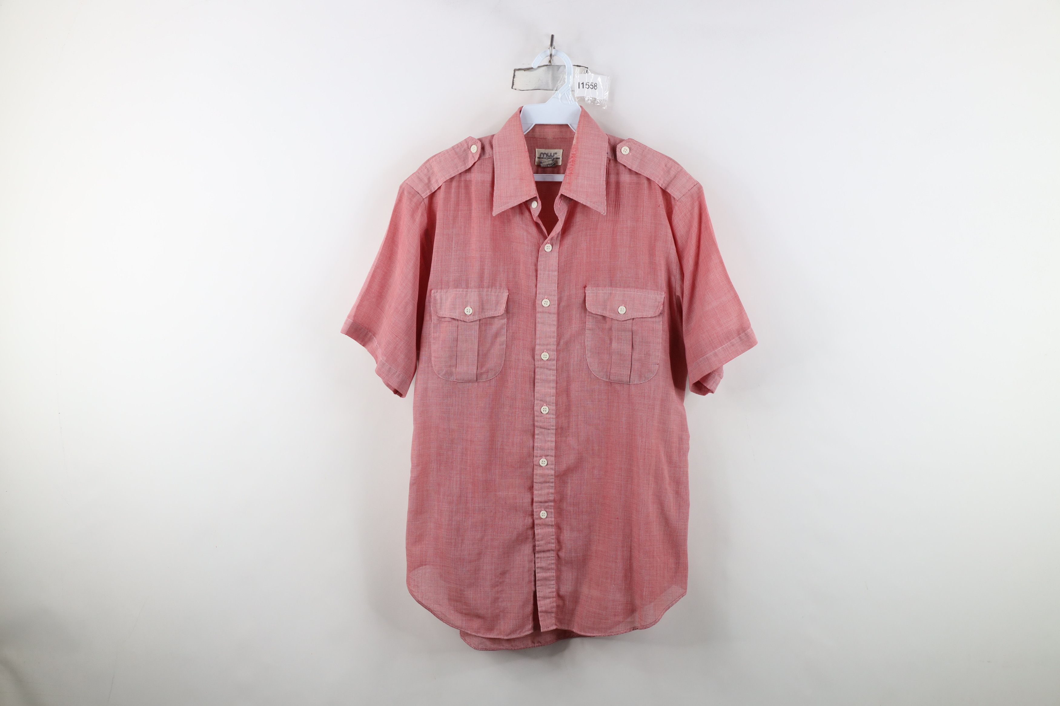 Vintage Vintage 70s Streetwear Safari Military Bush Button Shirt Size US M / EU 48-50 / 2 - 1 Thumbnail