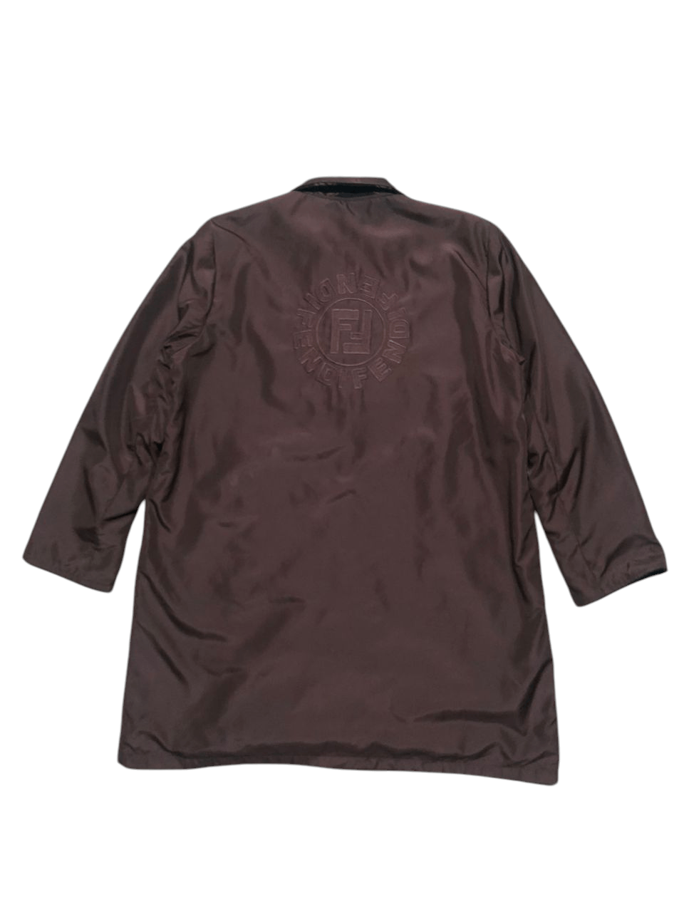 Fendi Vintage Fendi Mare Big Logo Monogram Lining Trenchcoat Size US L / EU 52-54 / 3 - 2 Thumbnail