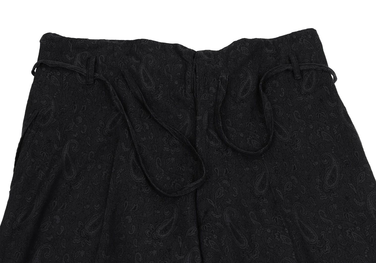 Yohji Yamamoto Yohji Yamamoto Black Cotton Wide Pants Size US 34 / EU 50 - 2 Thumbnail