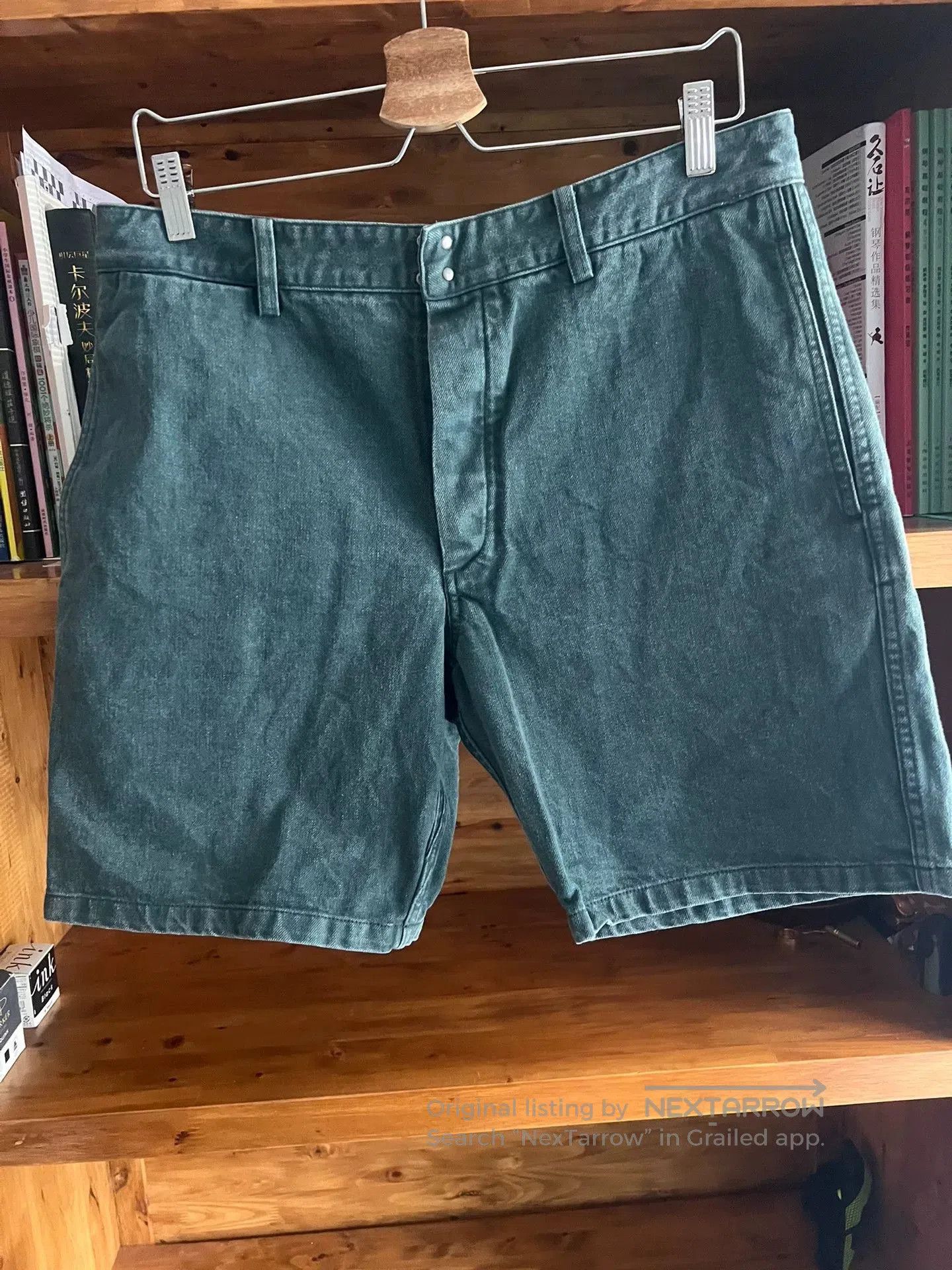 Visvim visvim vintage washed shorts in green. Size US 34 / EU 50 - 2 Thumbnail