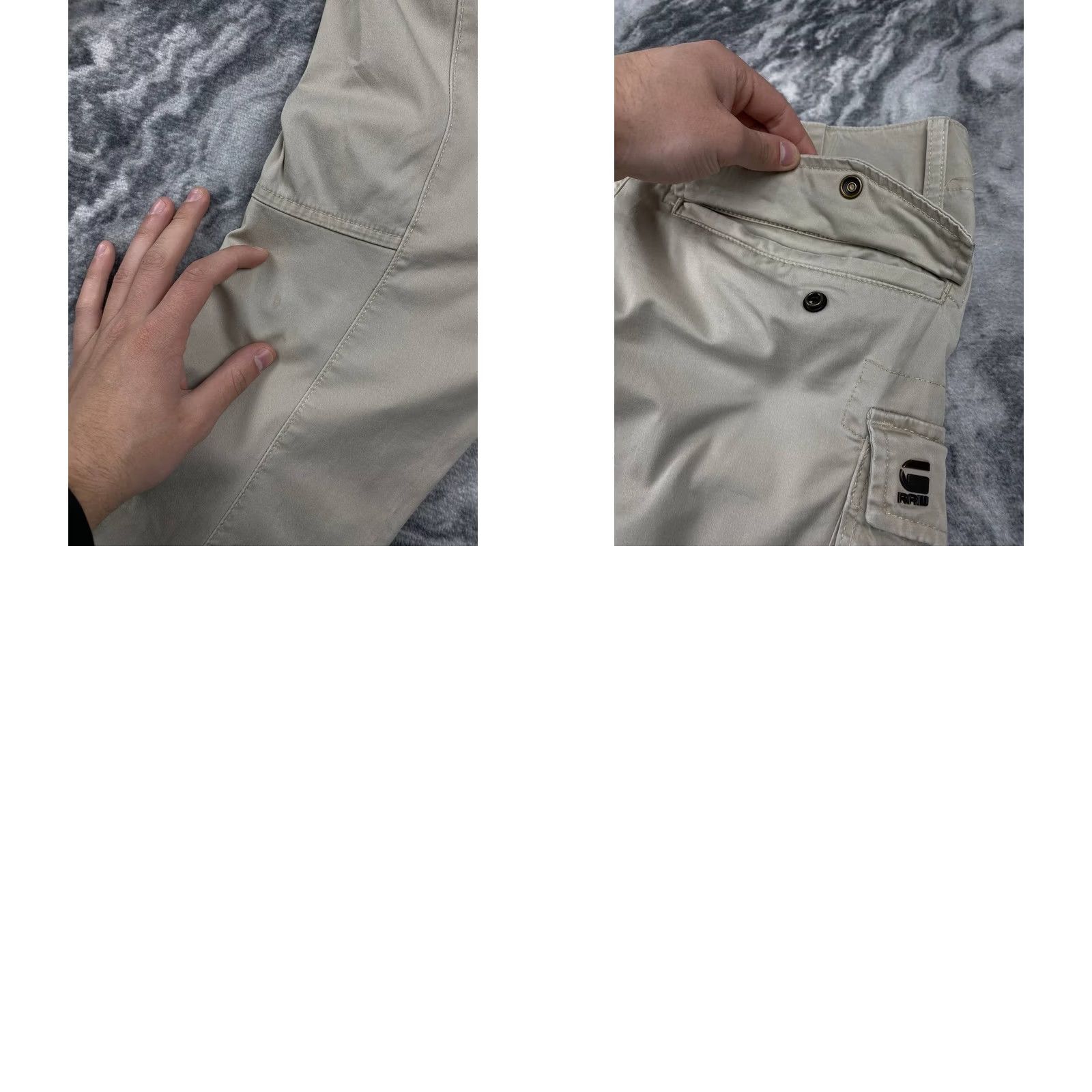 G-Star G-Star RAW Rovic Zip 3D Regular Tapered Cargo Pants Men Size 32 Beige Size US 32 / EU 48 - 10 Thumbnail