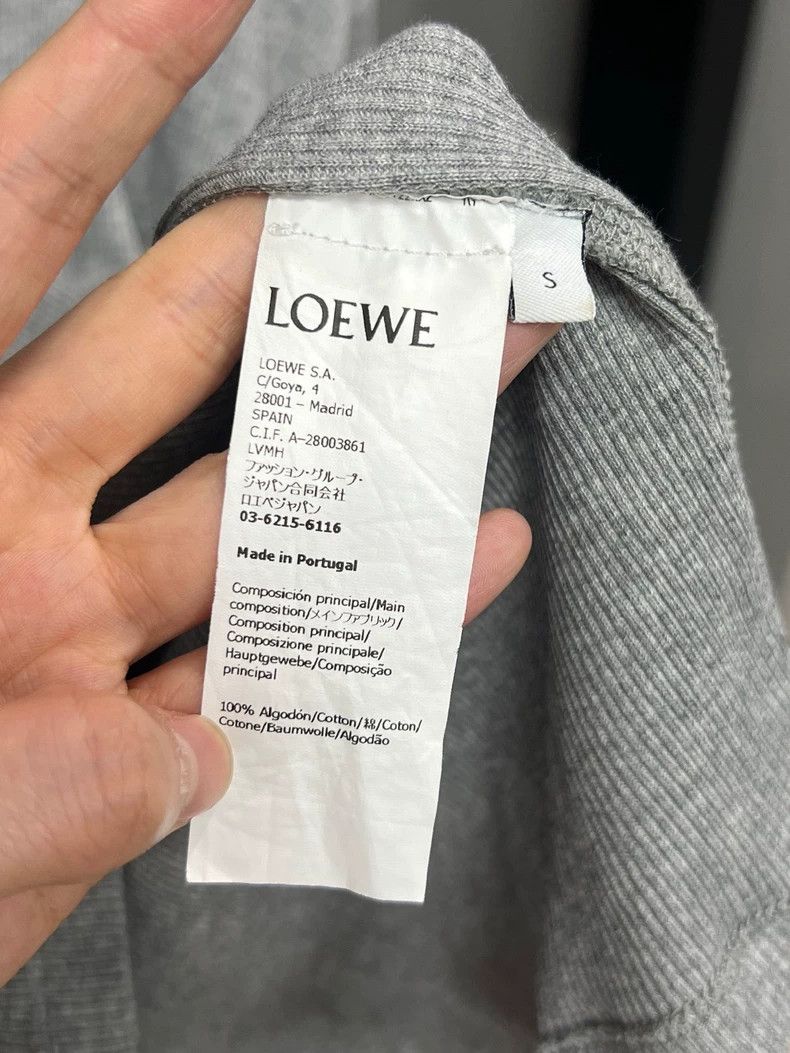 Loewe LOEWE Gray logo basic long sleeves Size S / US 4 / IT 40 - 4 Thumbnail