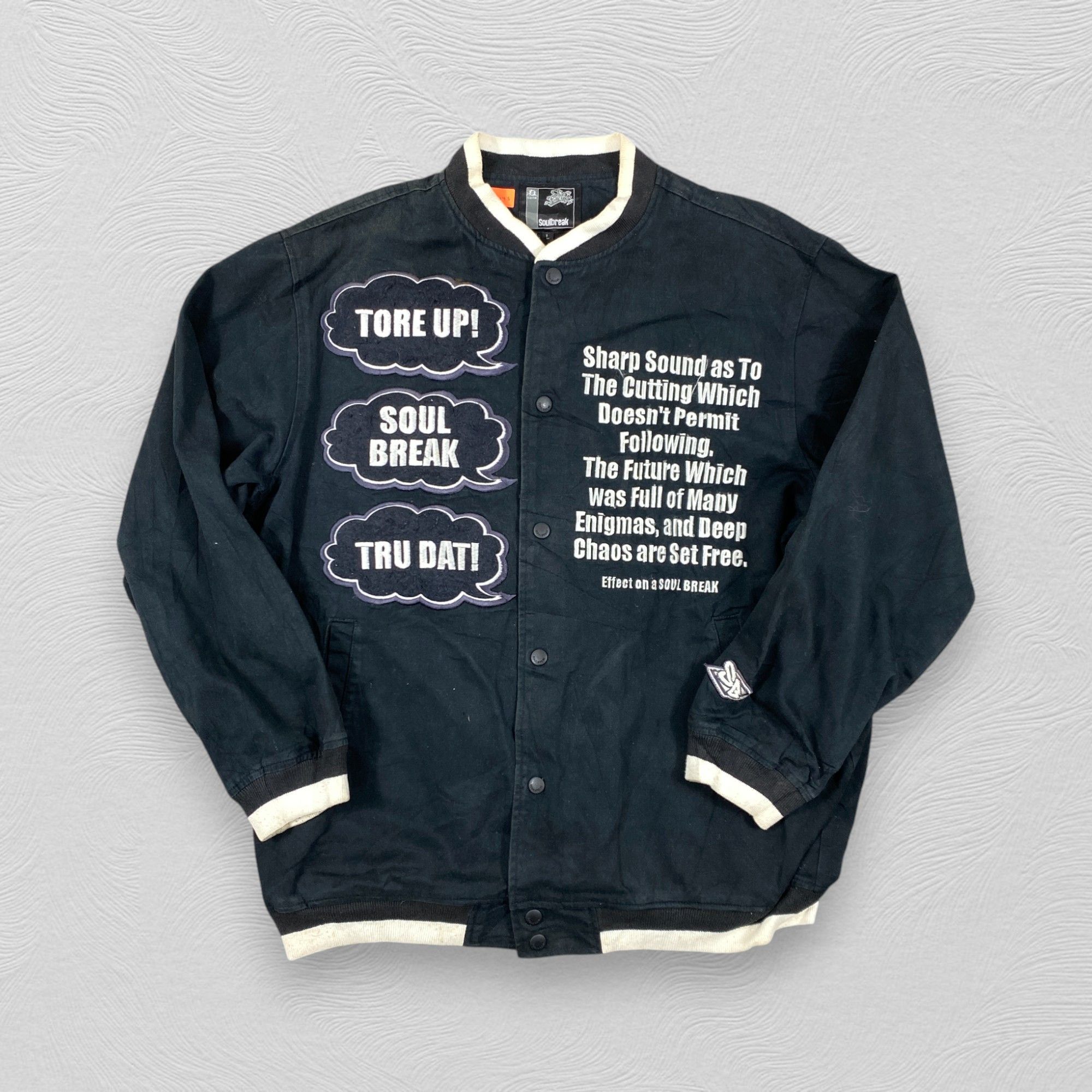 Japanese Brand Soulbreak Varsity Jacket -J145 Size US S / EU 44-46 / 1 - 1 Thumbnail