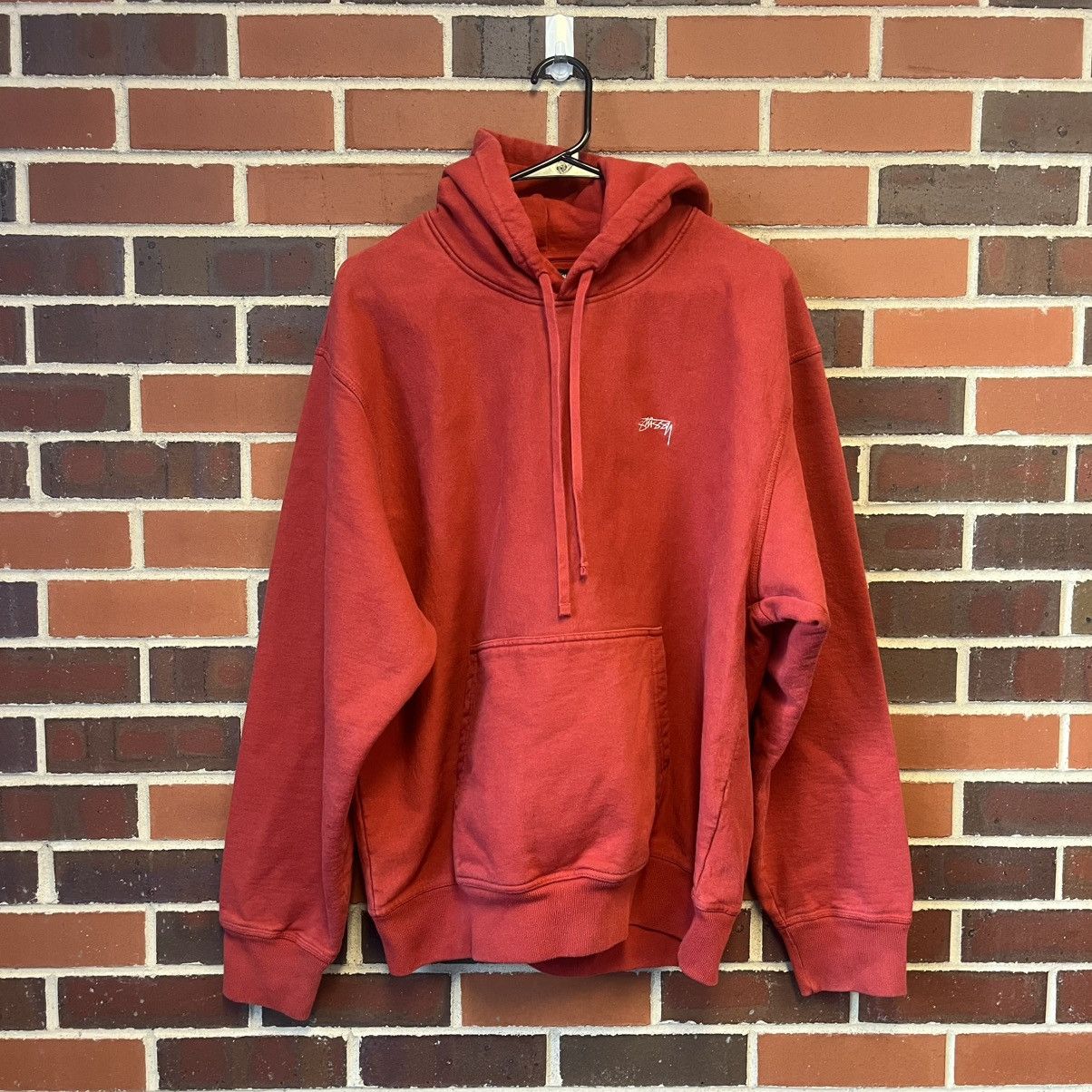 STUSSY OVERDYED LOGO HOODIE